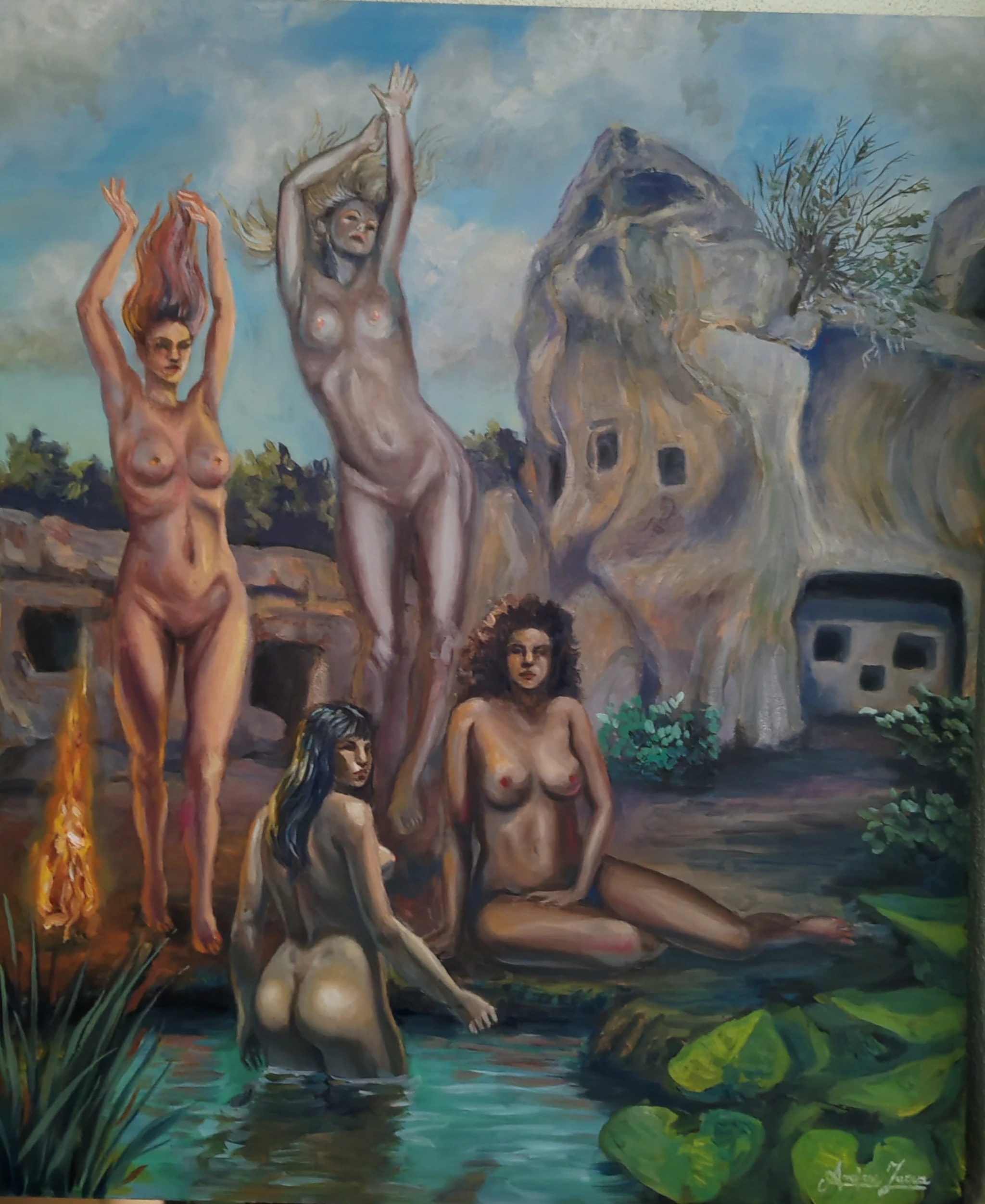 Ethereal Embrace: A Celebration of Feminine Spirit in Nature's Sanctuary