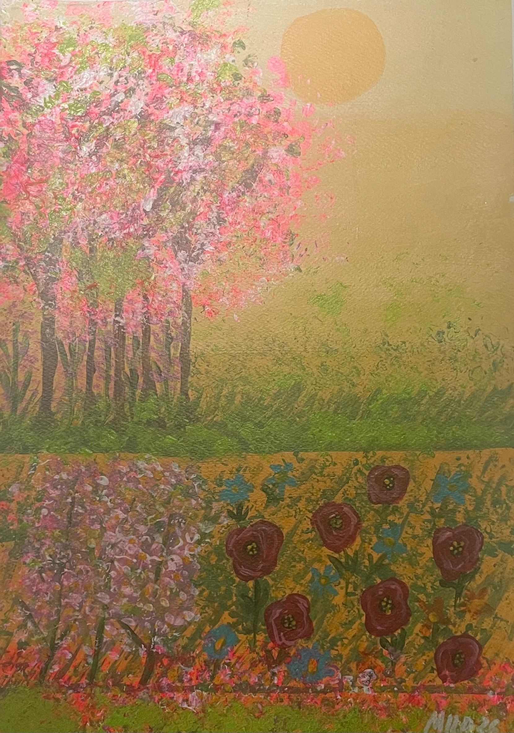 Sunset Flower Garden