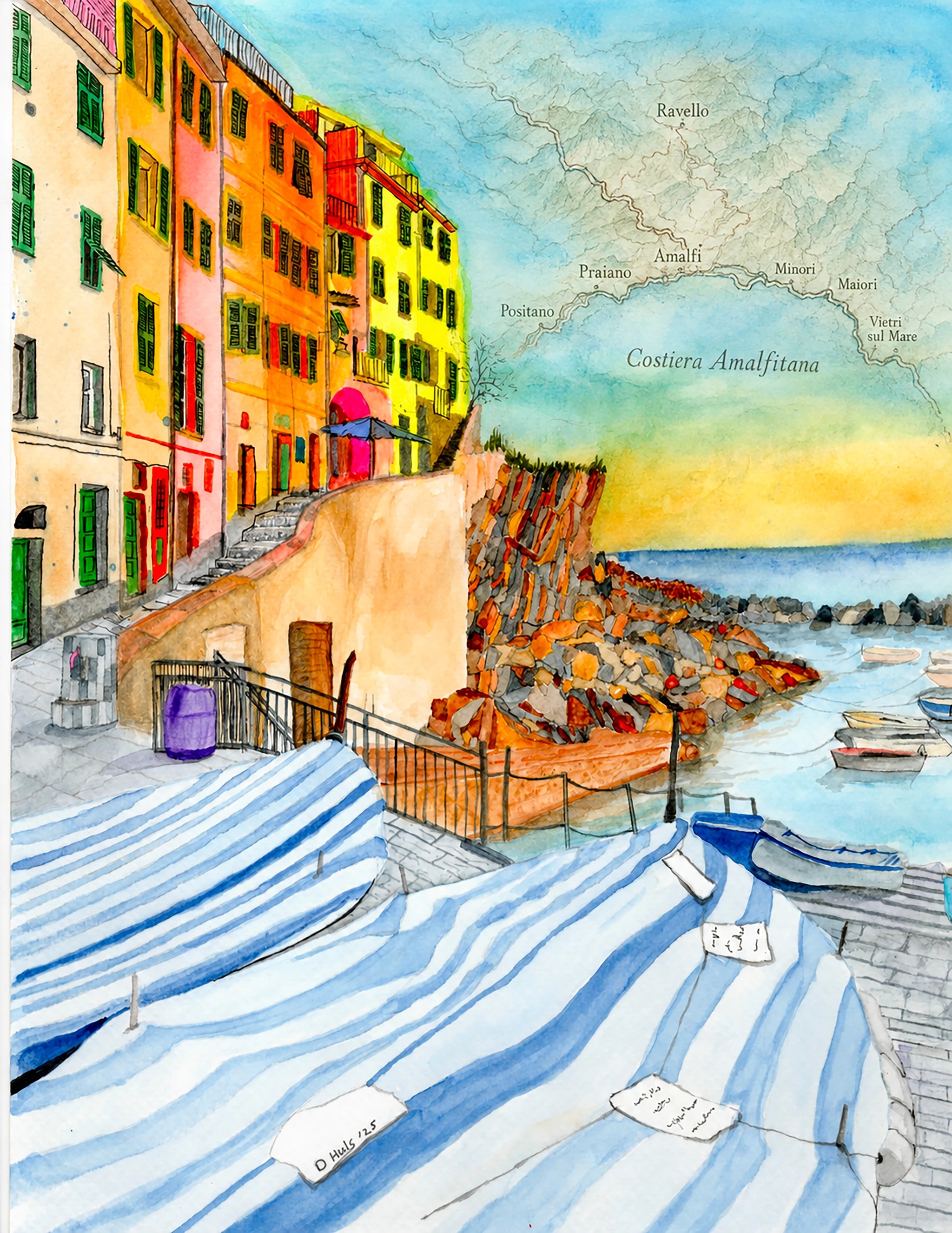 Amalfi Coast Map