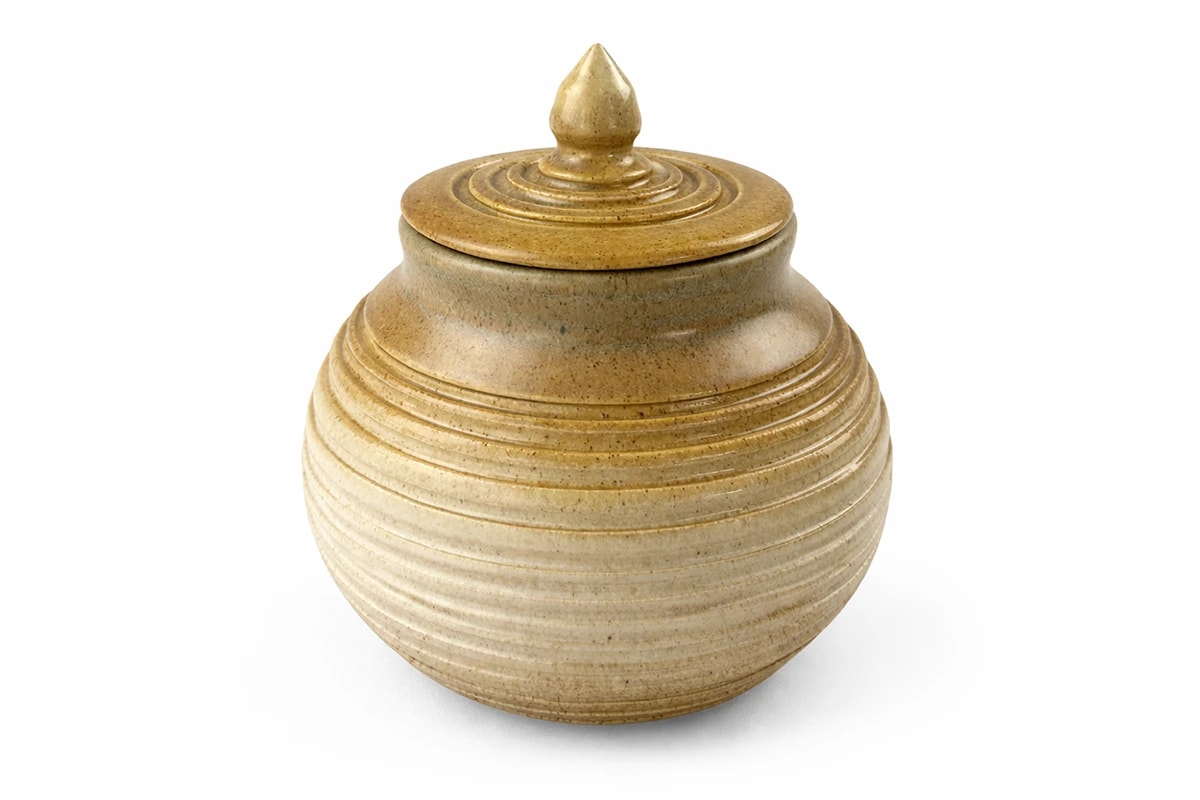 Tan Urn Canister
