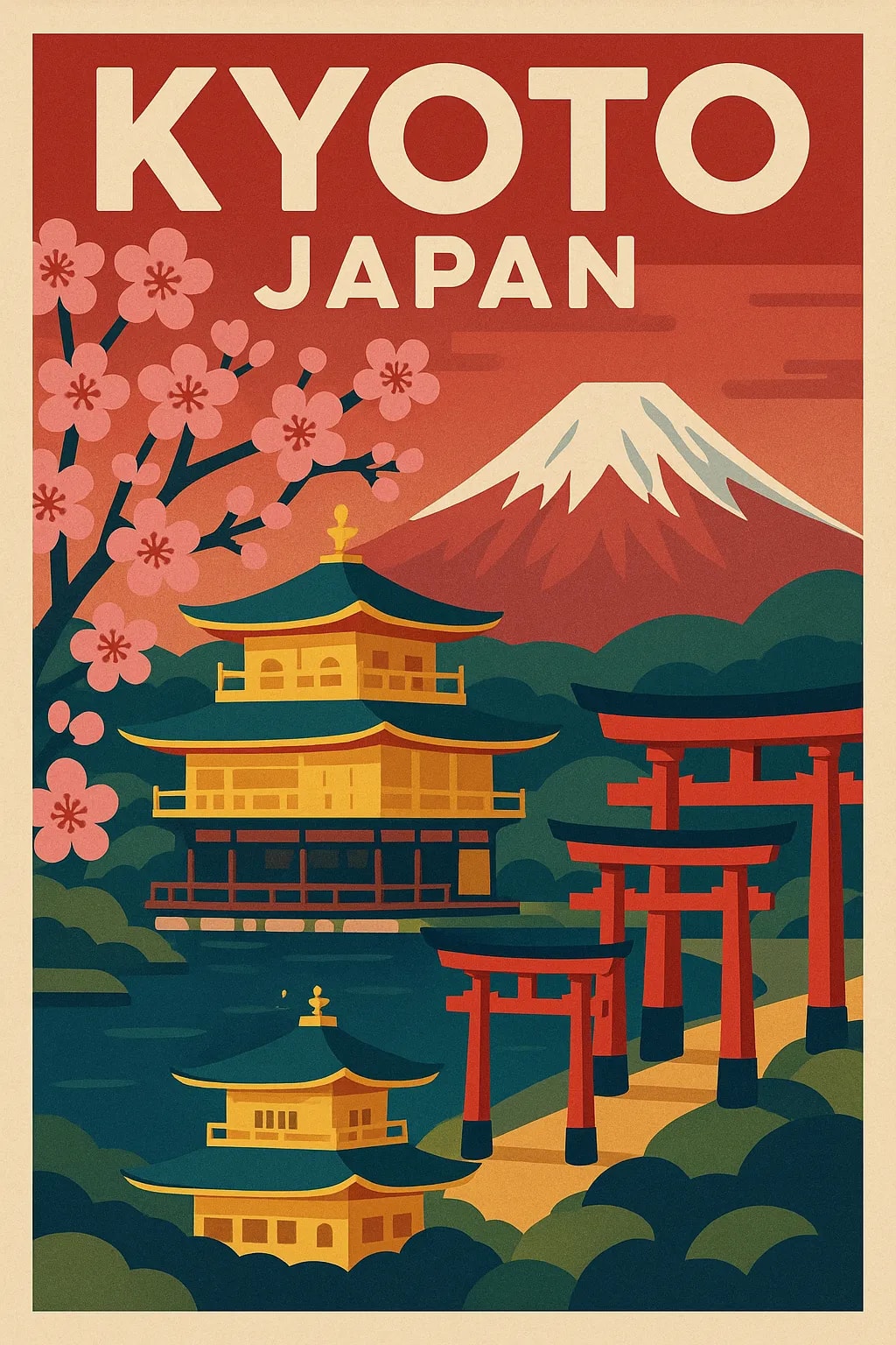 Serenity in Kyoto: A Vibrant Tribute to Japan's Timeless Beauty