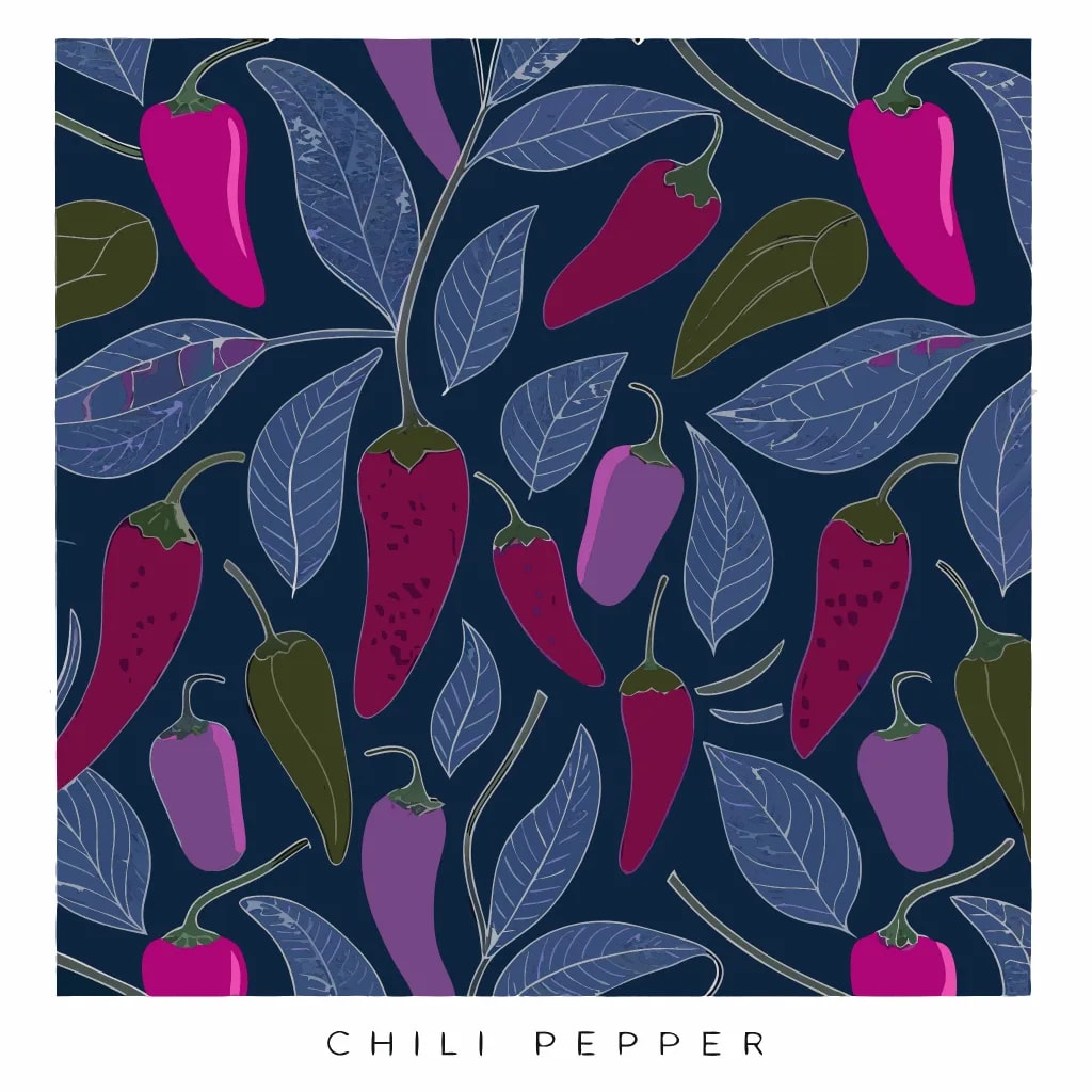Vibrant Chili Pepper Dance: A Colorful Botanical Celebration
