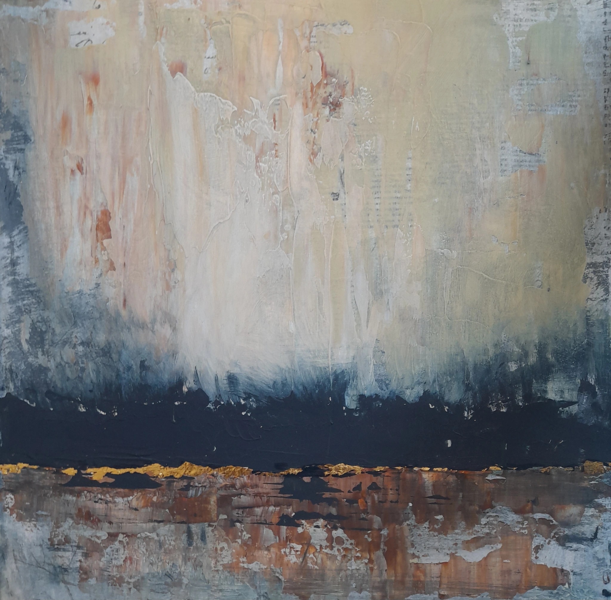 Whispers of Color: An Abstract Journey Through Layered Textures and Modern Hues