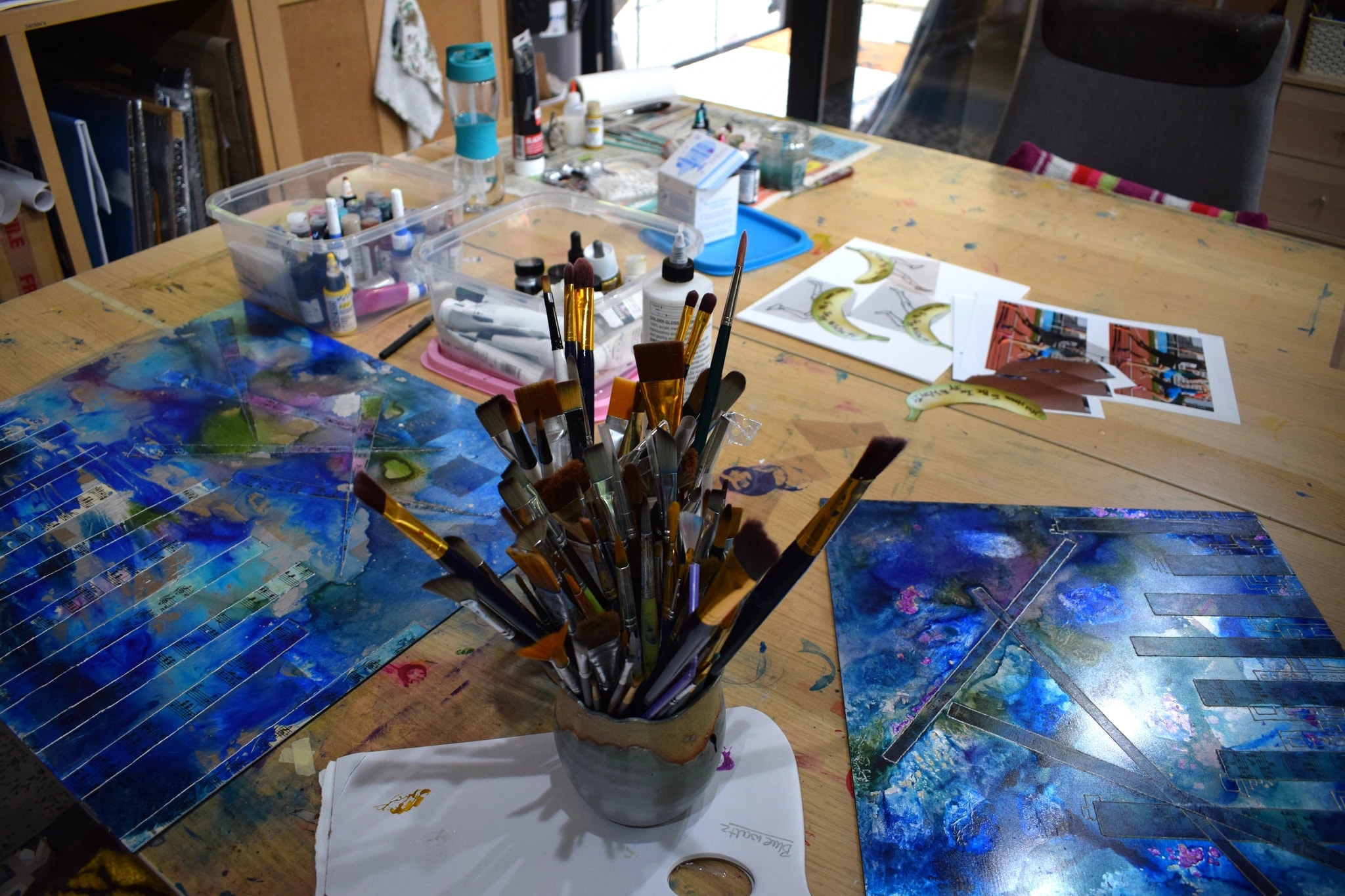Creative Sanctuary: A Glimpse into the Artist's Experimental Workspace