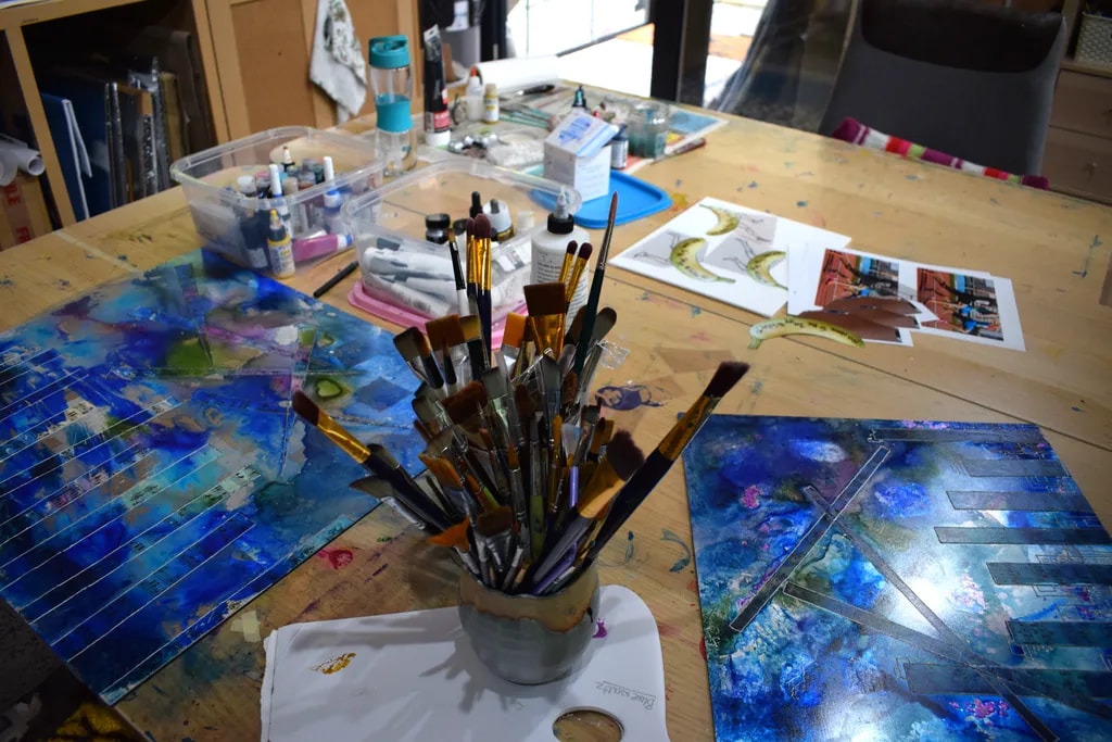 Creative Sanctuary: A Glimpse into the Artist's Experimental Workspace