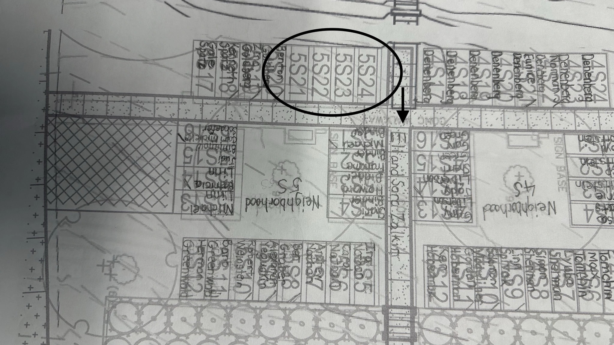 Circled Site Plan