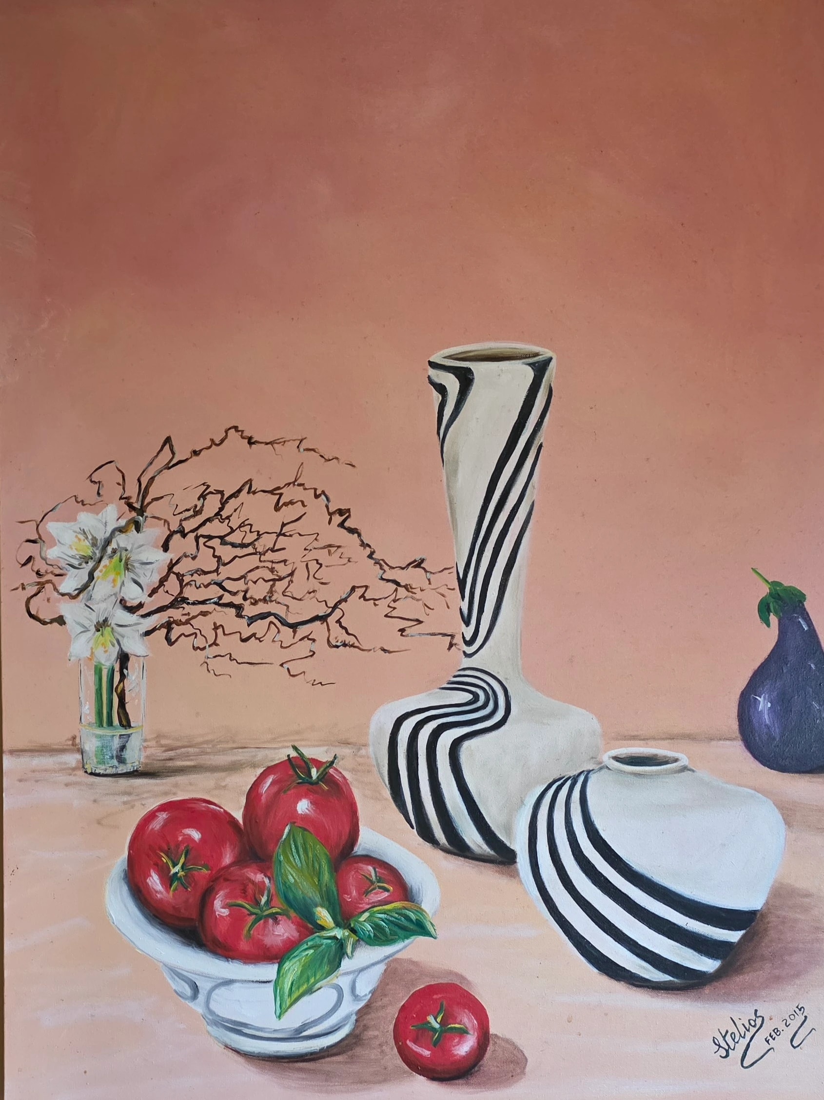 Striped Vessels and Tomatoes