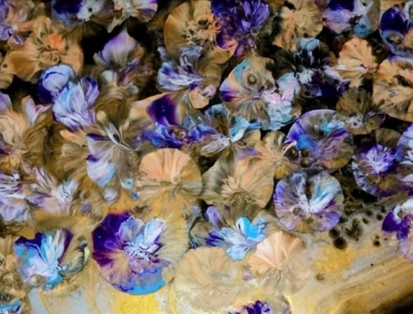 Indigo Floral Mosaic