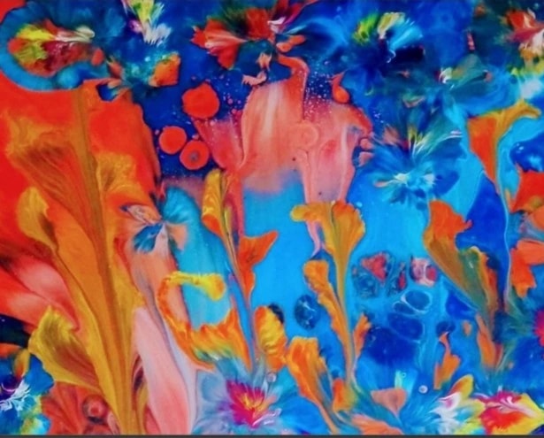 Blue Garden Bloom