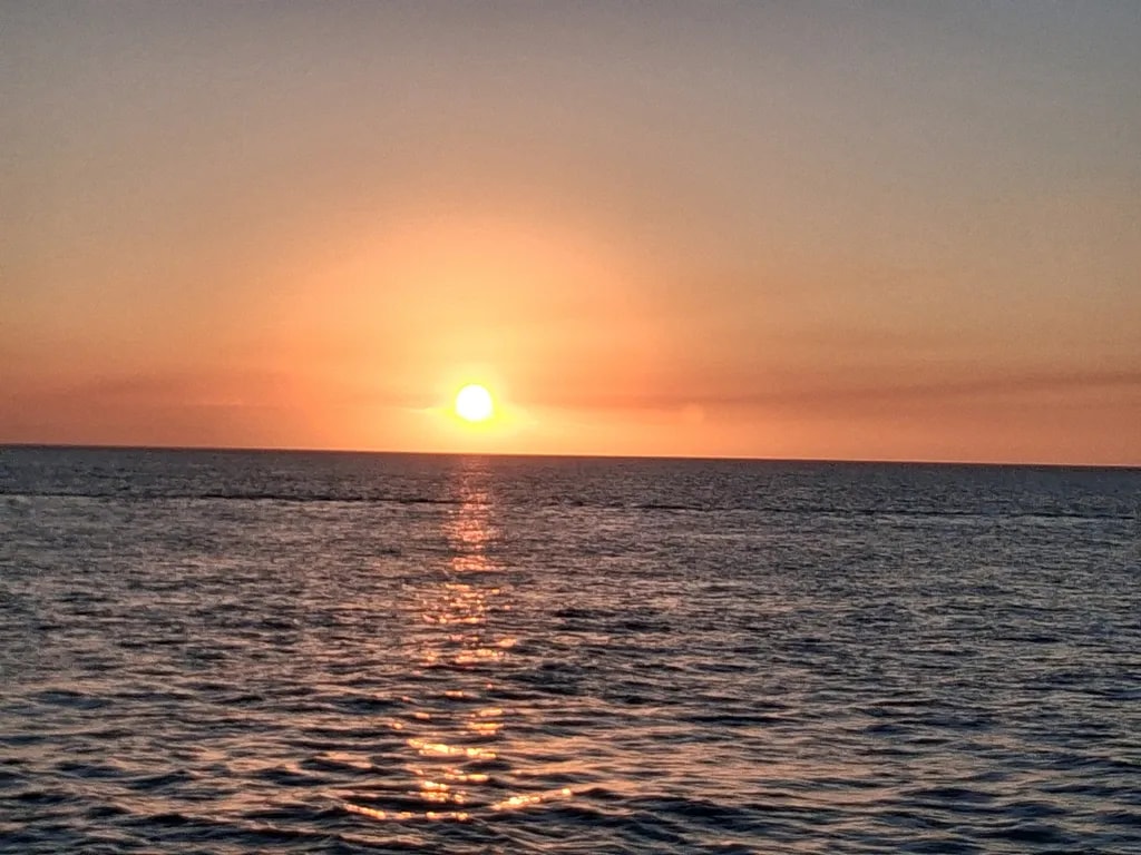 Ocean Sunset Reflection