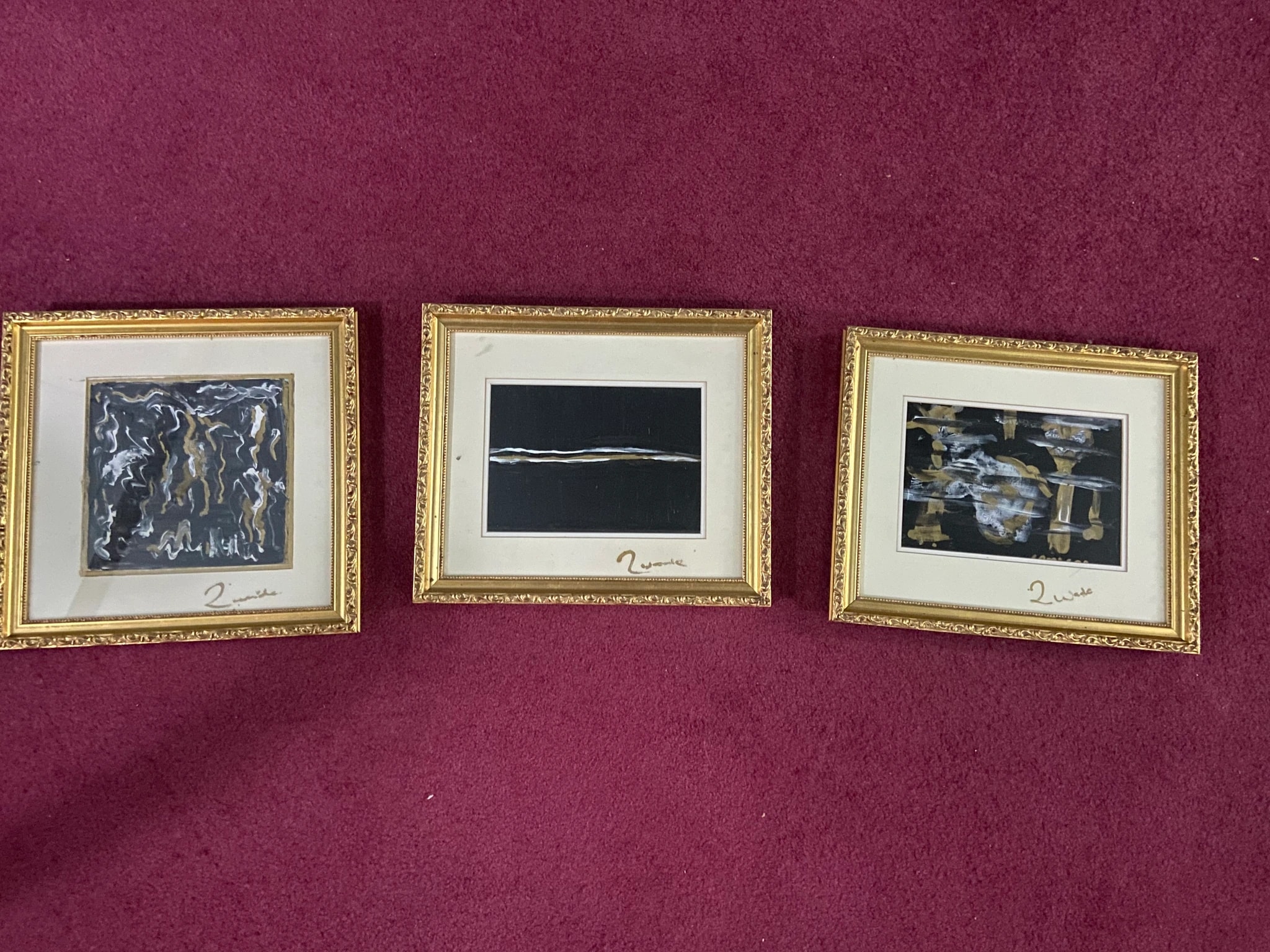 Abstract Trio on Red Carpet