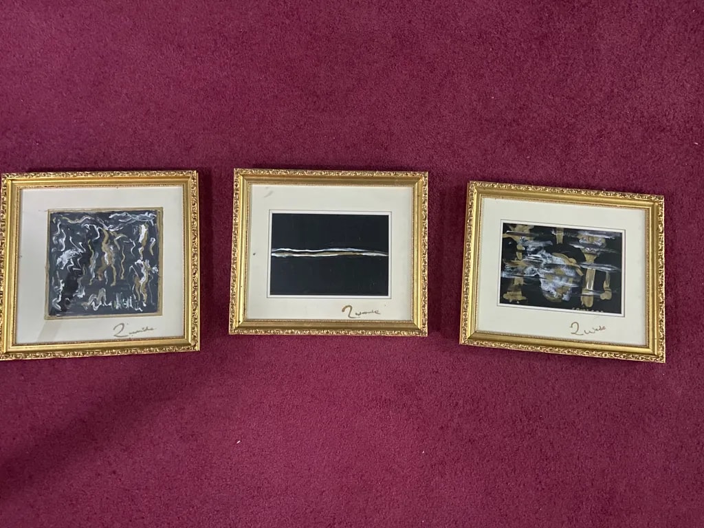 Abstract Trio on Red Carpet