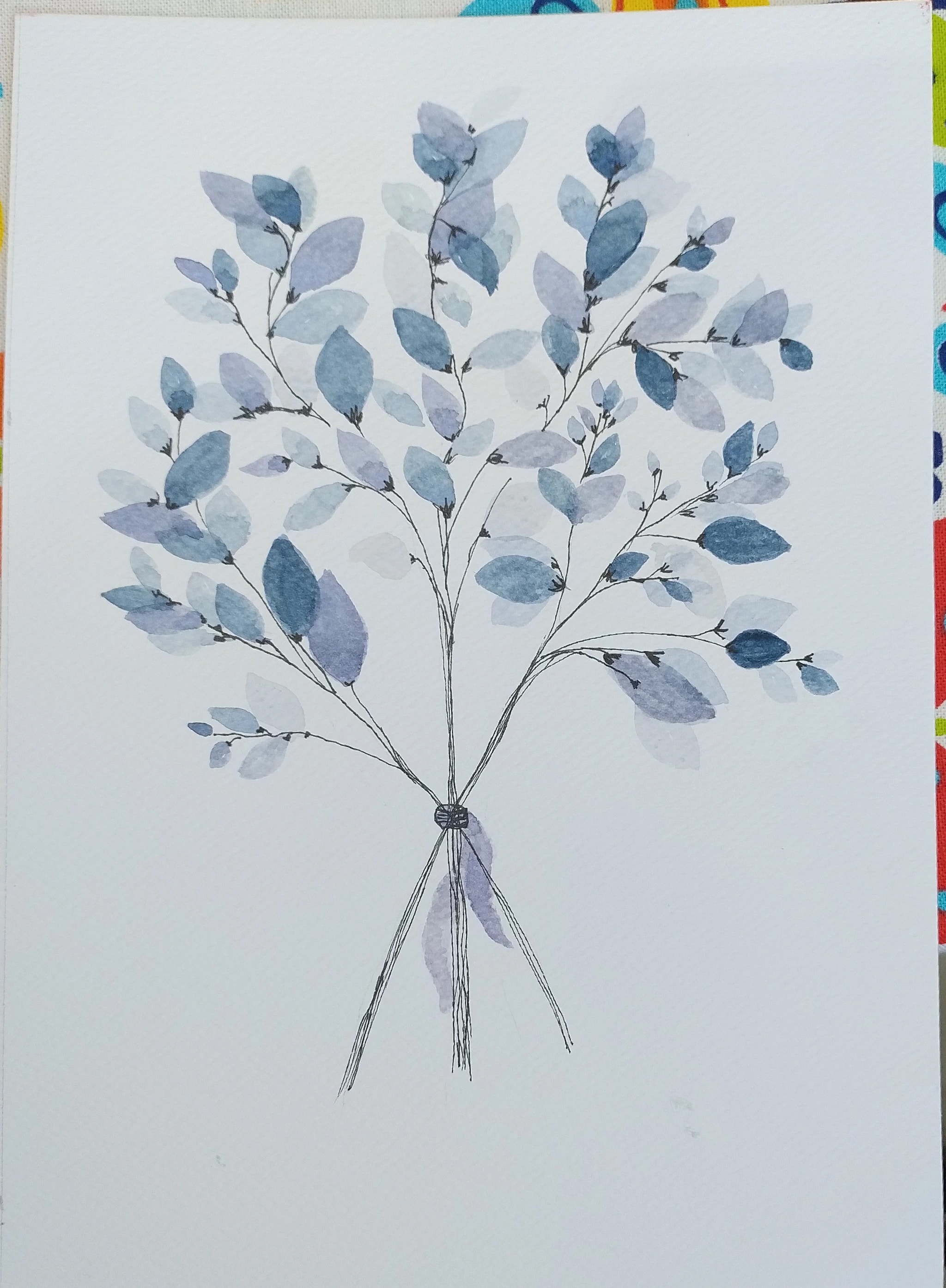 Blue Leaf Branches