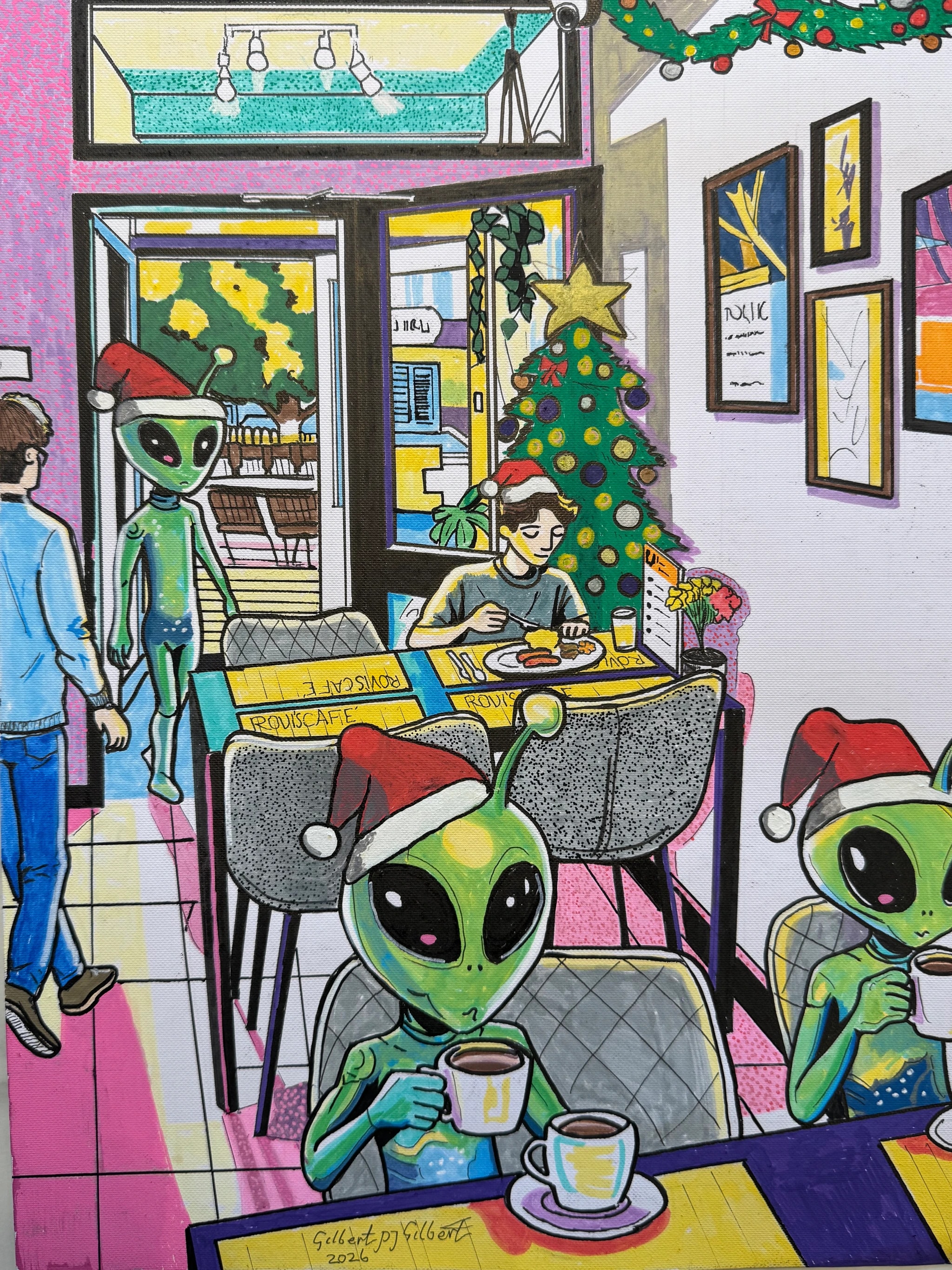 Alien Christmas Café