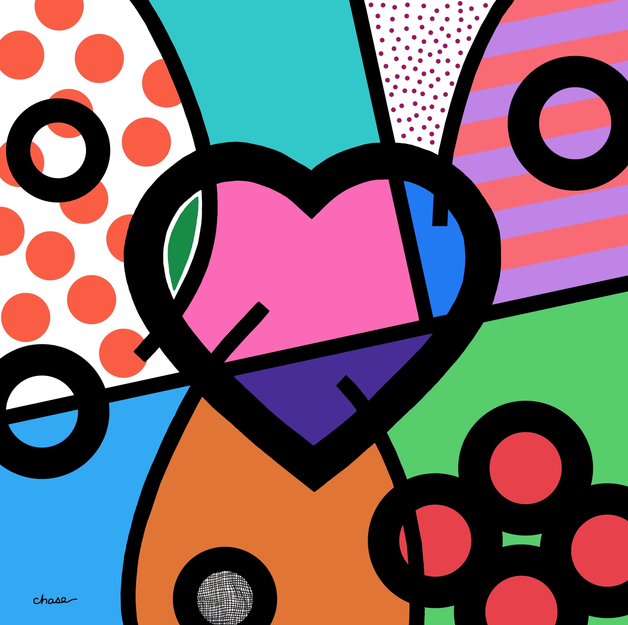 Heart Pop Art