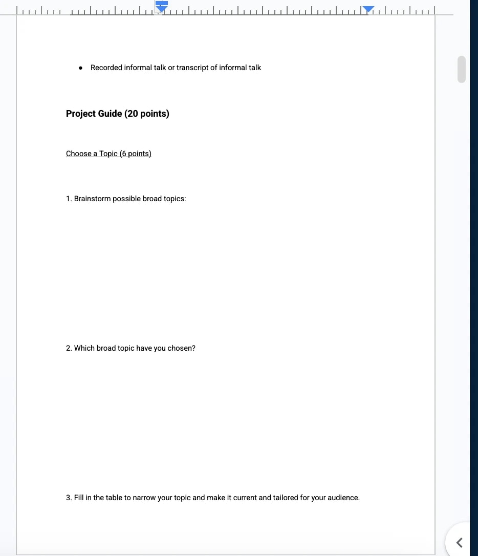 Project Guide Blueprint