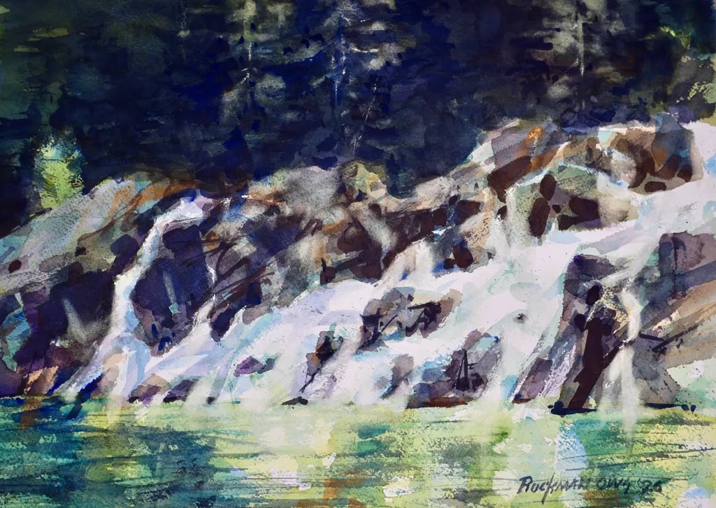 Mountain Stream Shadows
