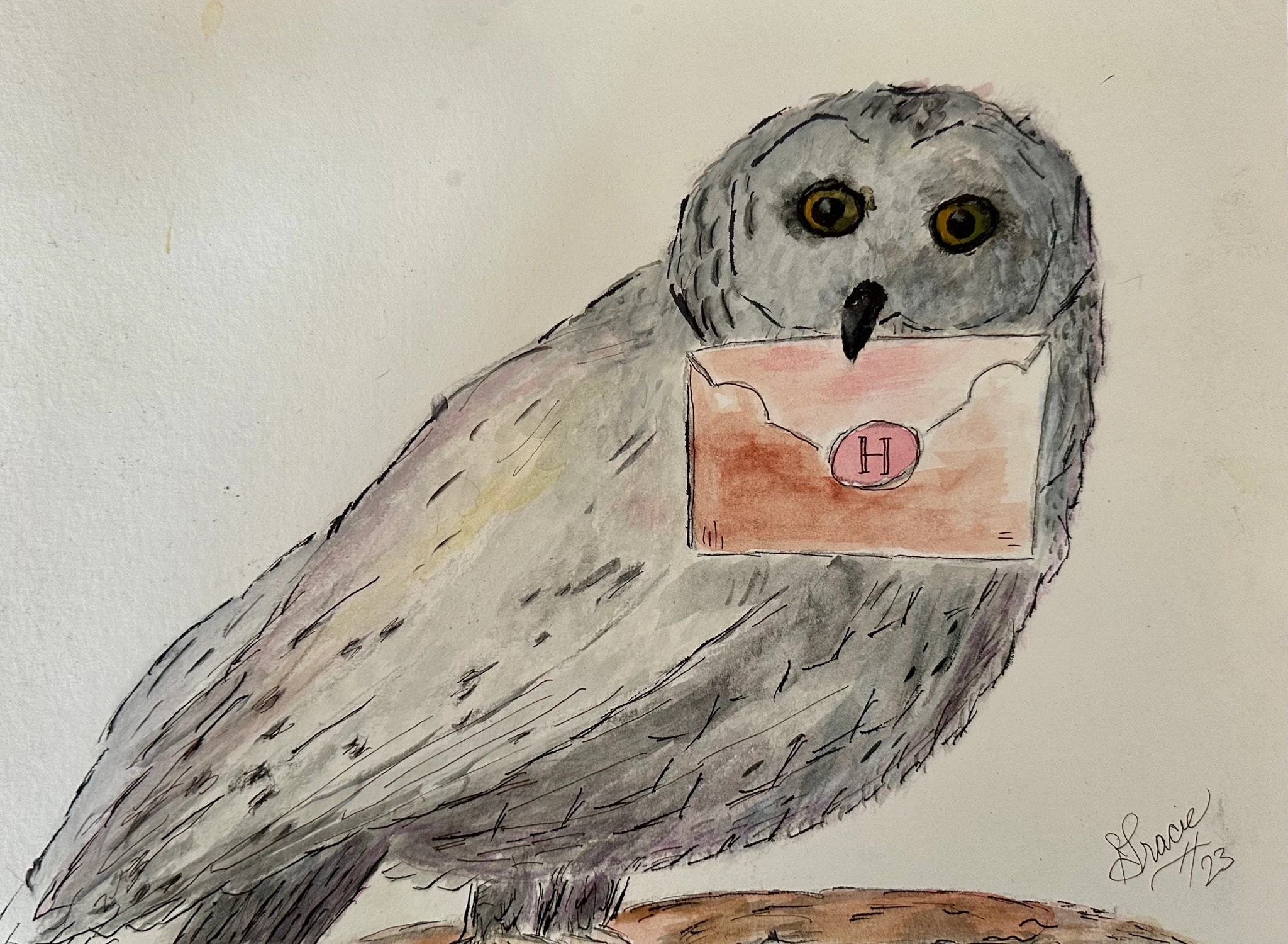 Owl with a Letter