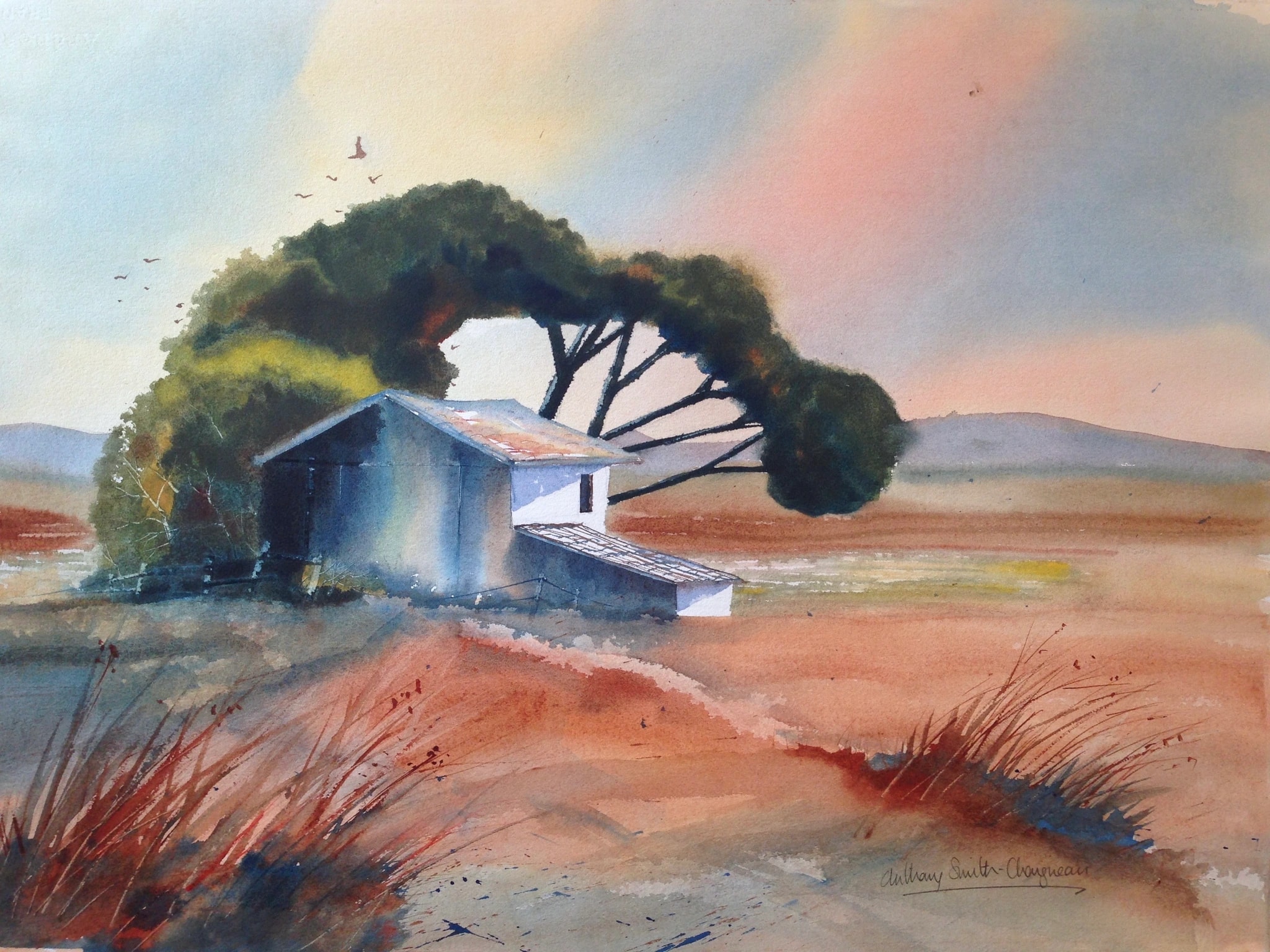 Farmhouse Under the Tree