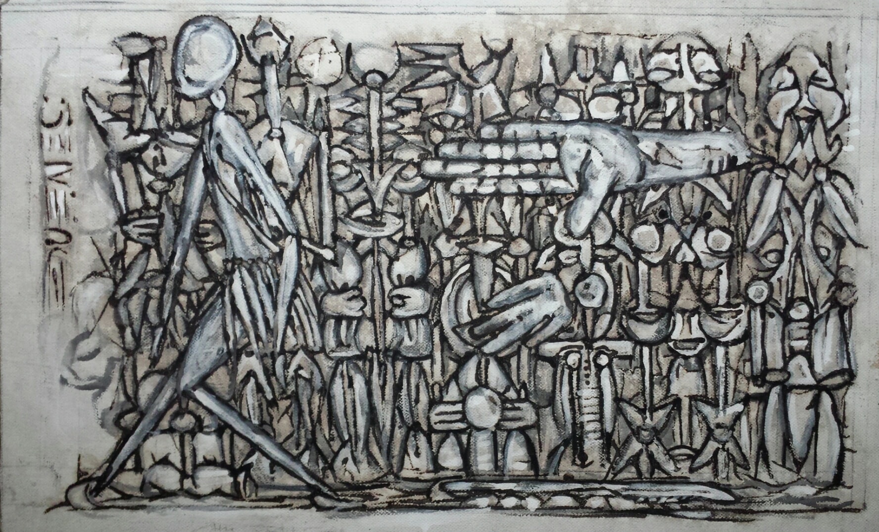 Abstract Figures and Hands