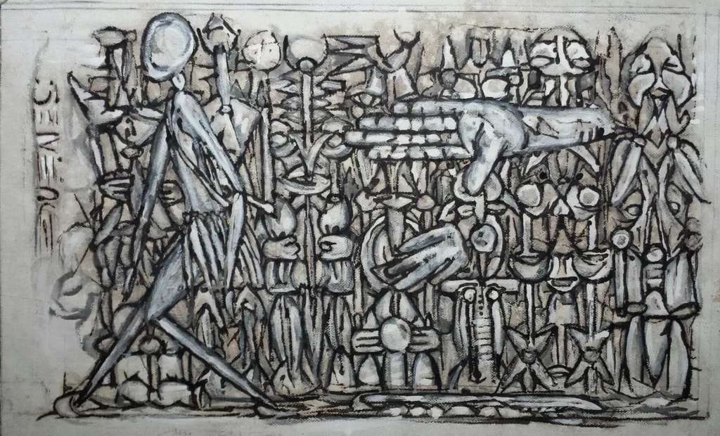 Abstract Figures and Hands