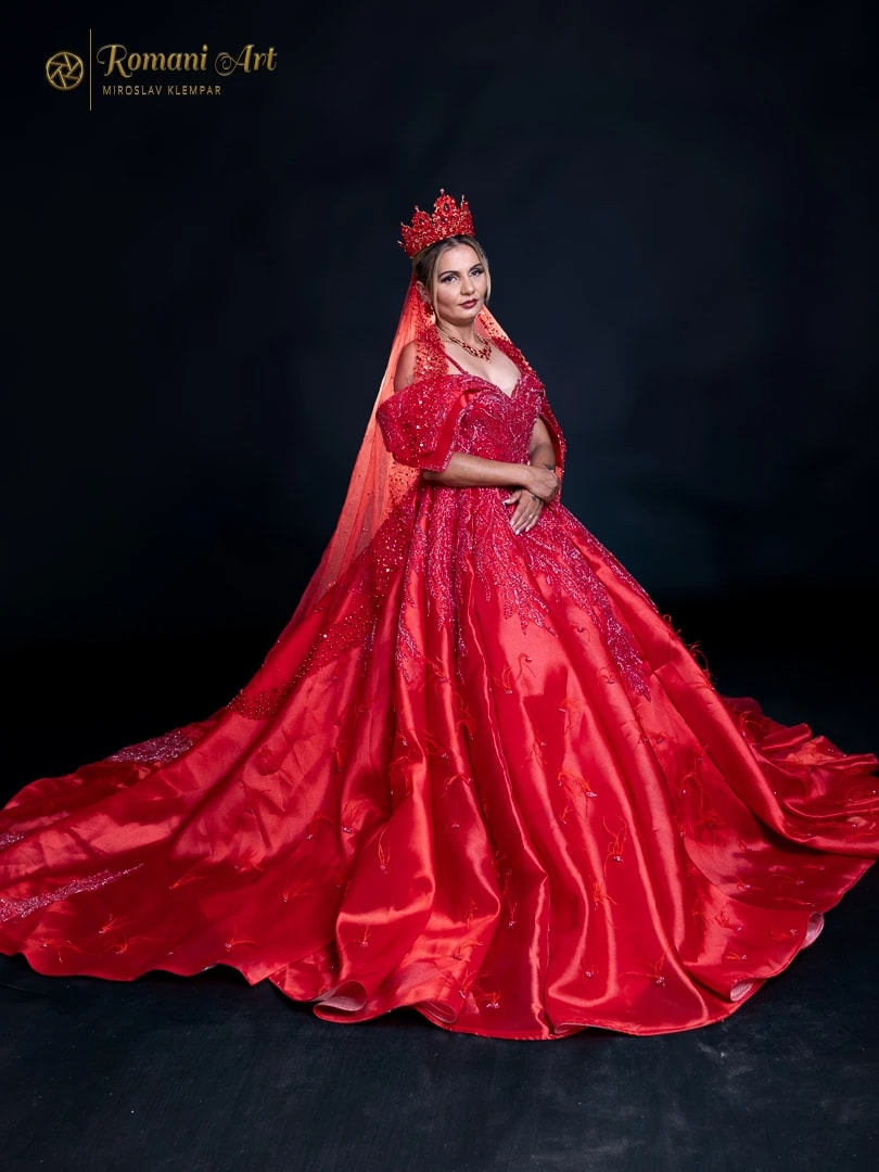 Crimson Crown Gown