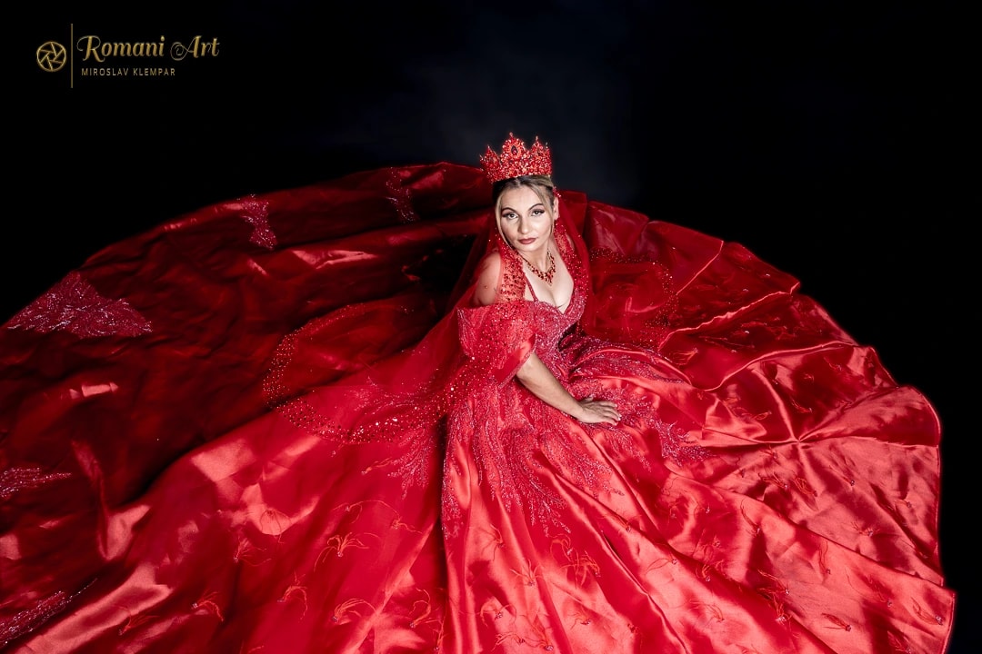 Crimson Crown Gown