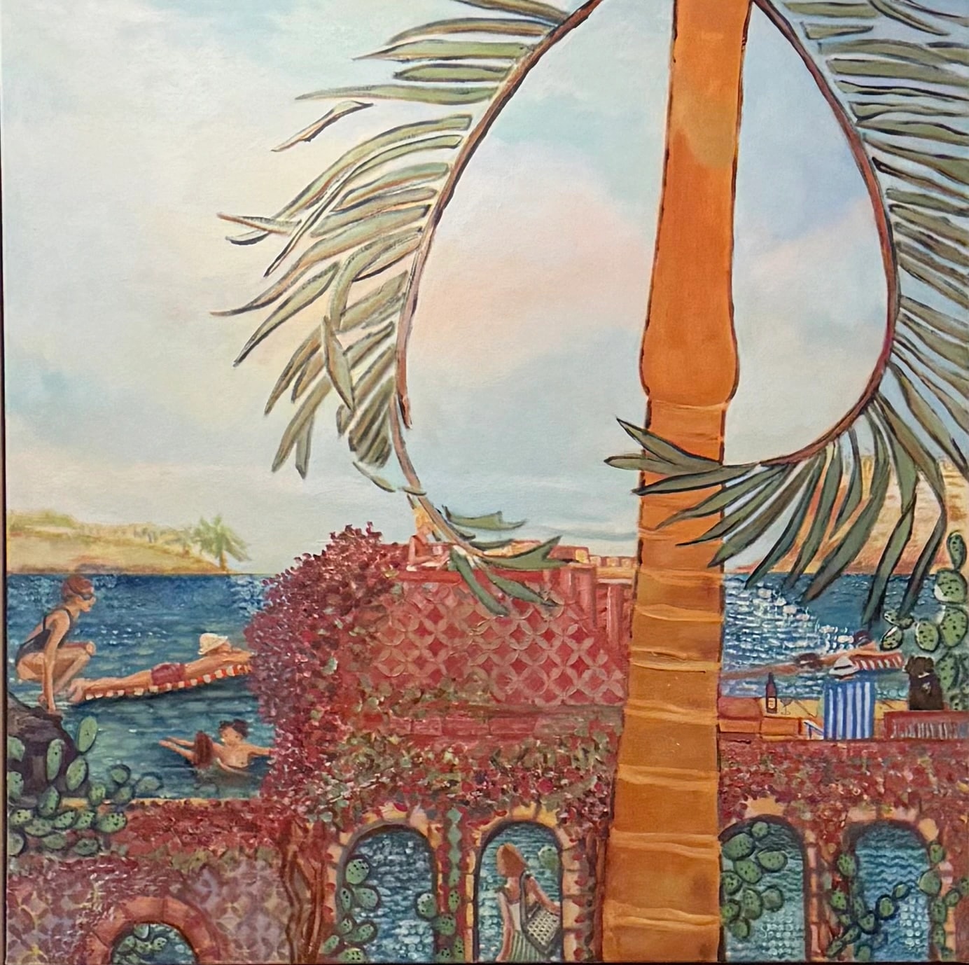 Tropical Palm Seaside Garden