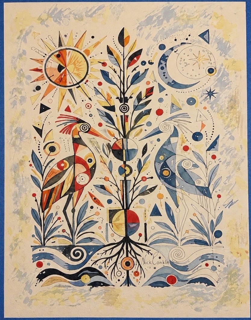 Celestial Garden Birds