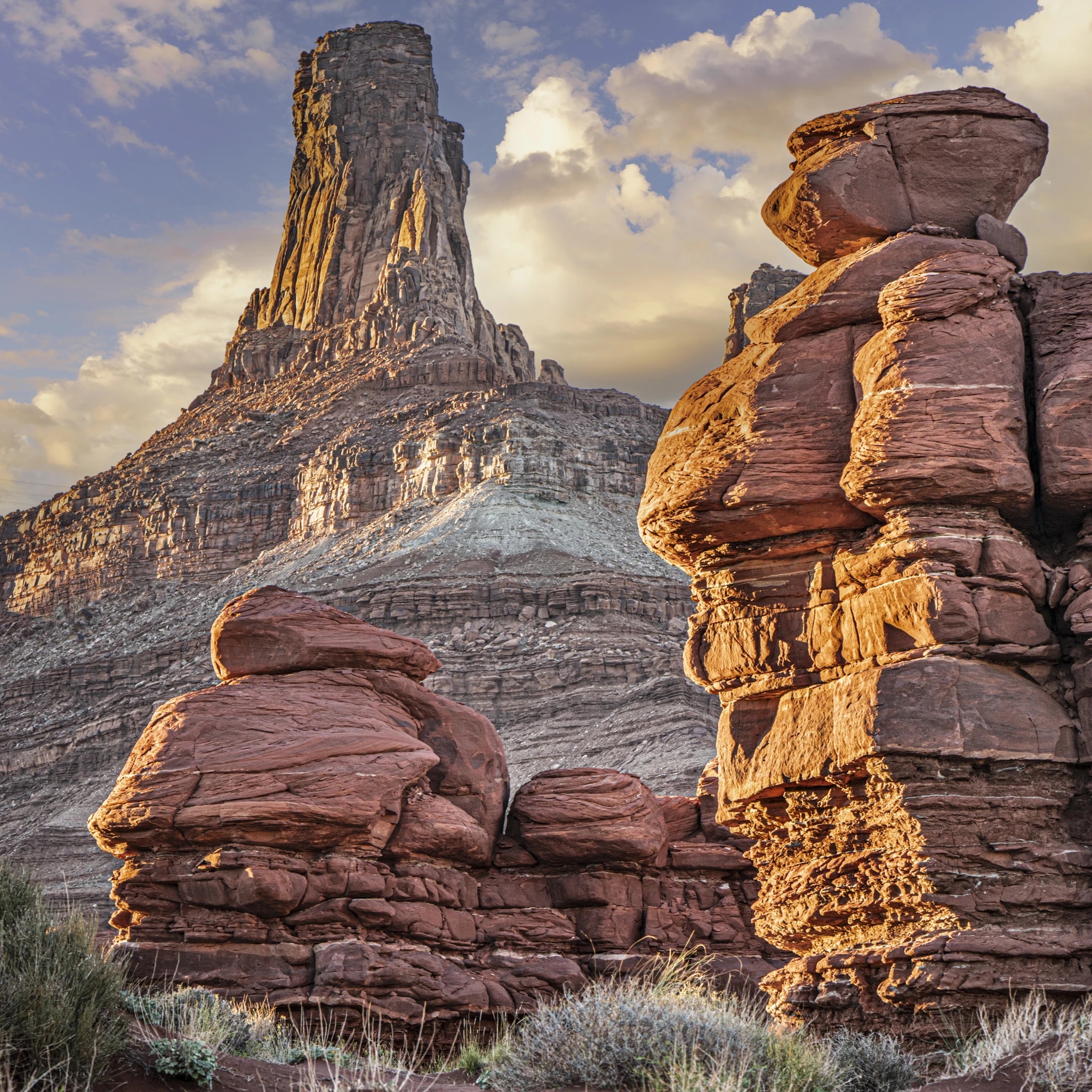 Rocks and Butte