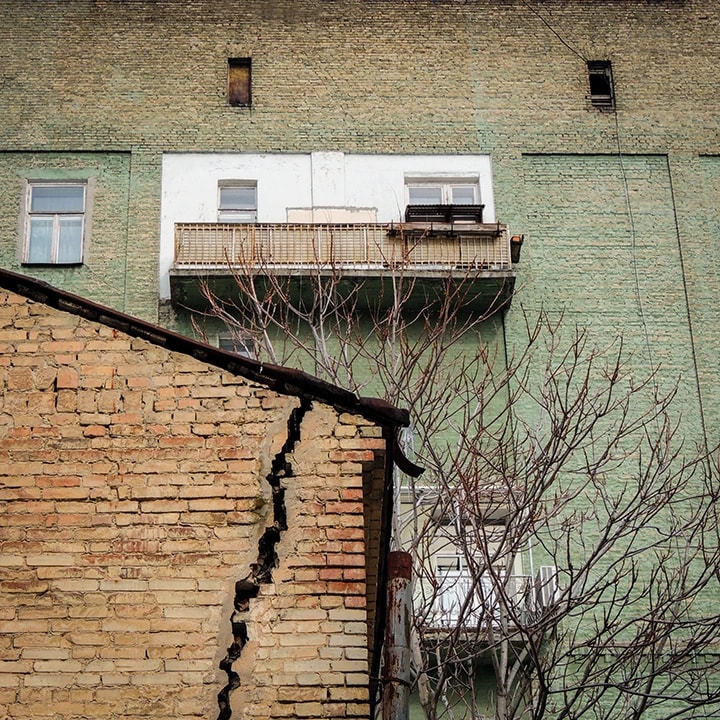 Cracked Facade