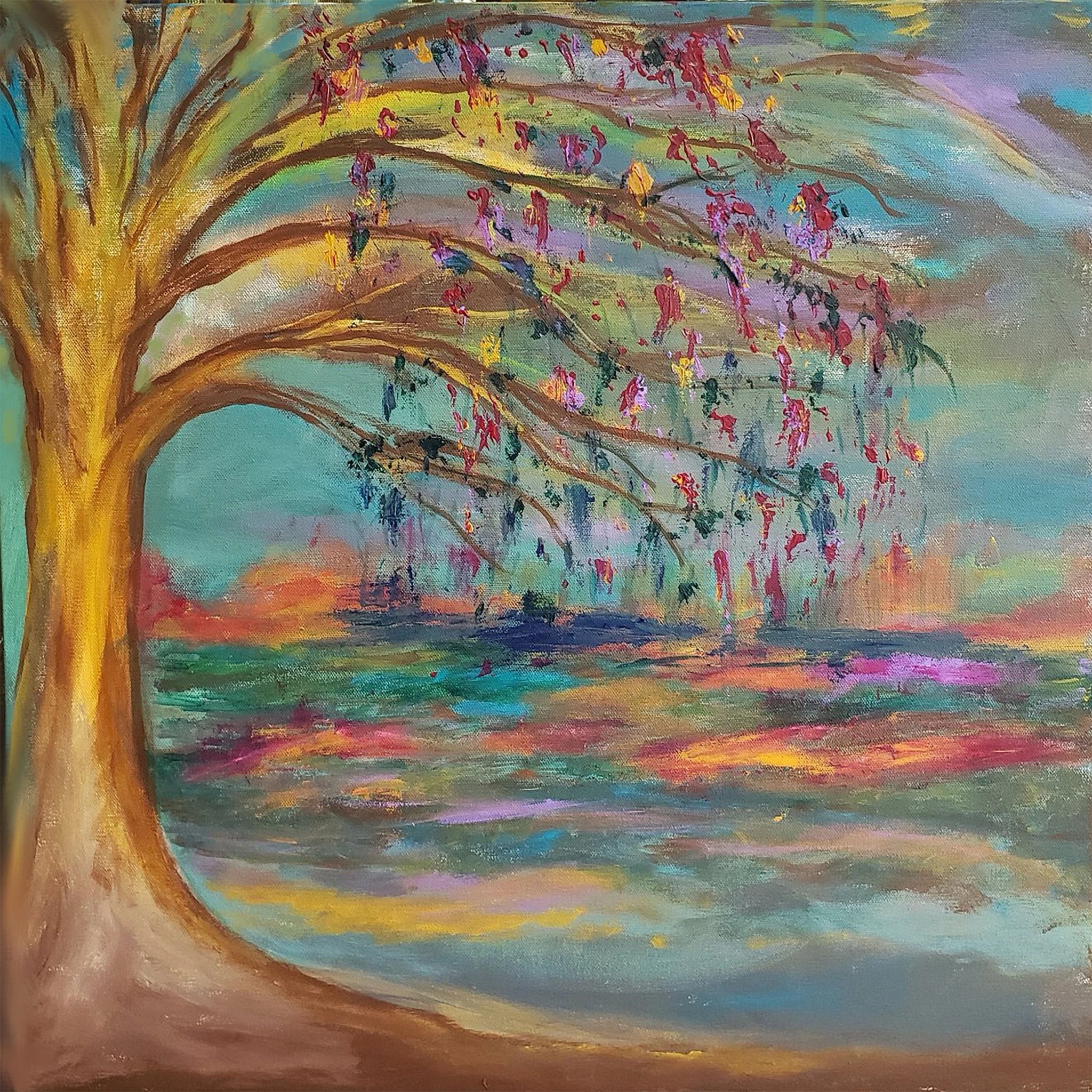 Colorful Tree Branches