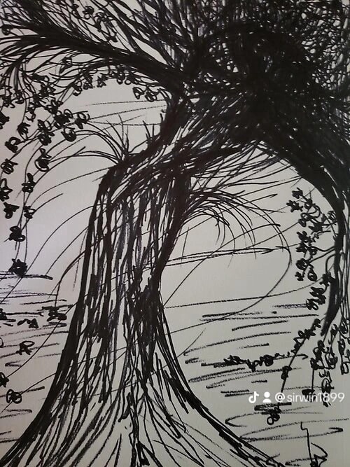 Twisting Ink Tree