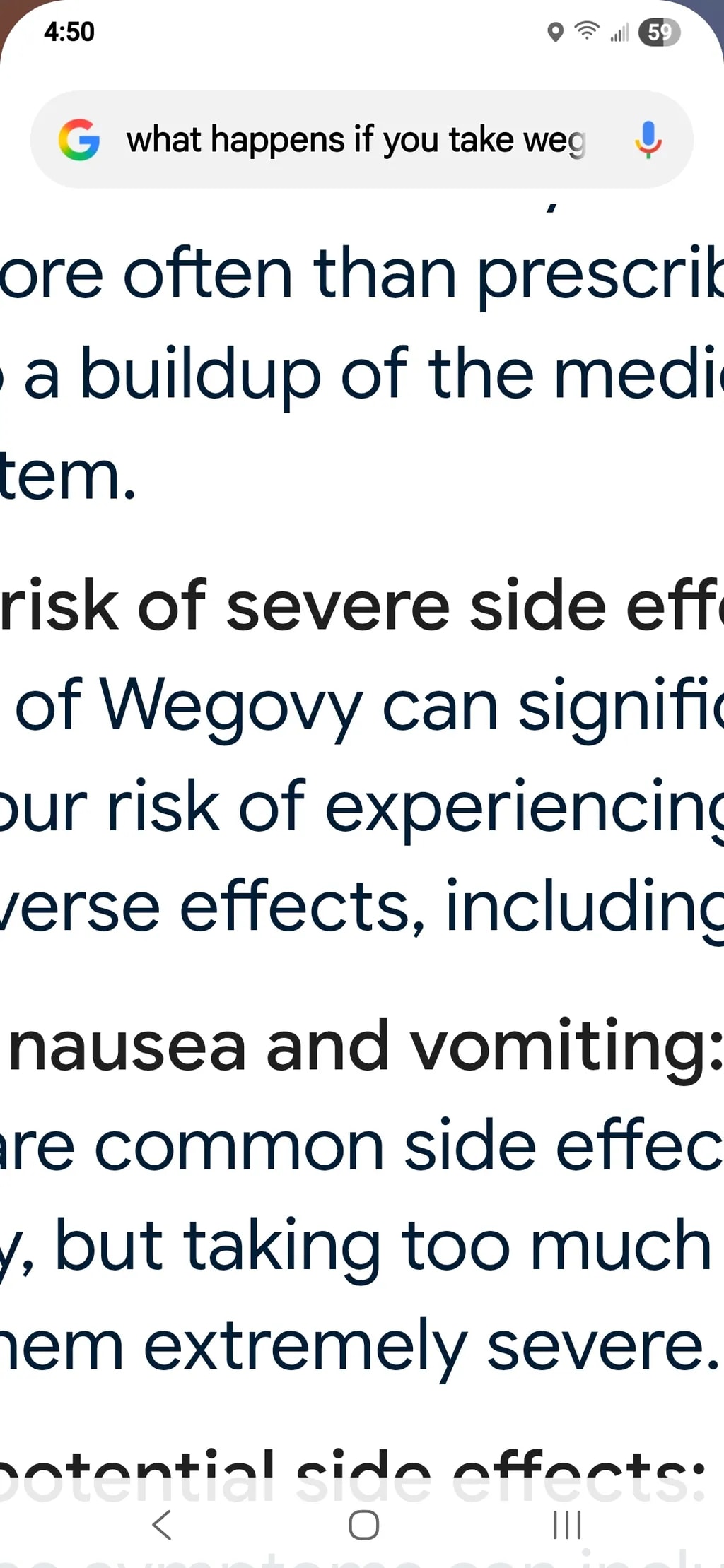 Wegovy Side Effects