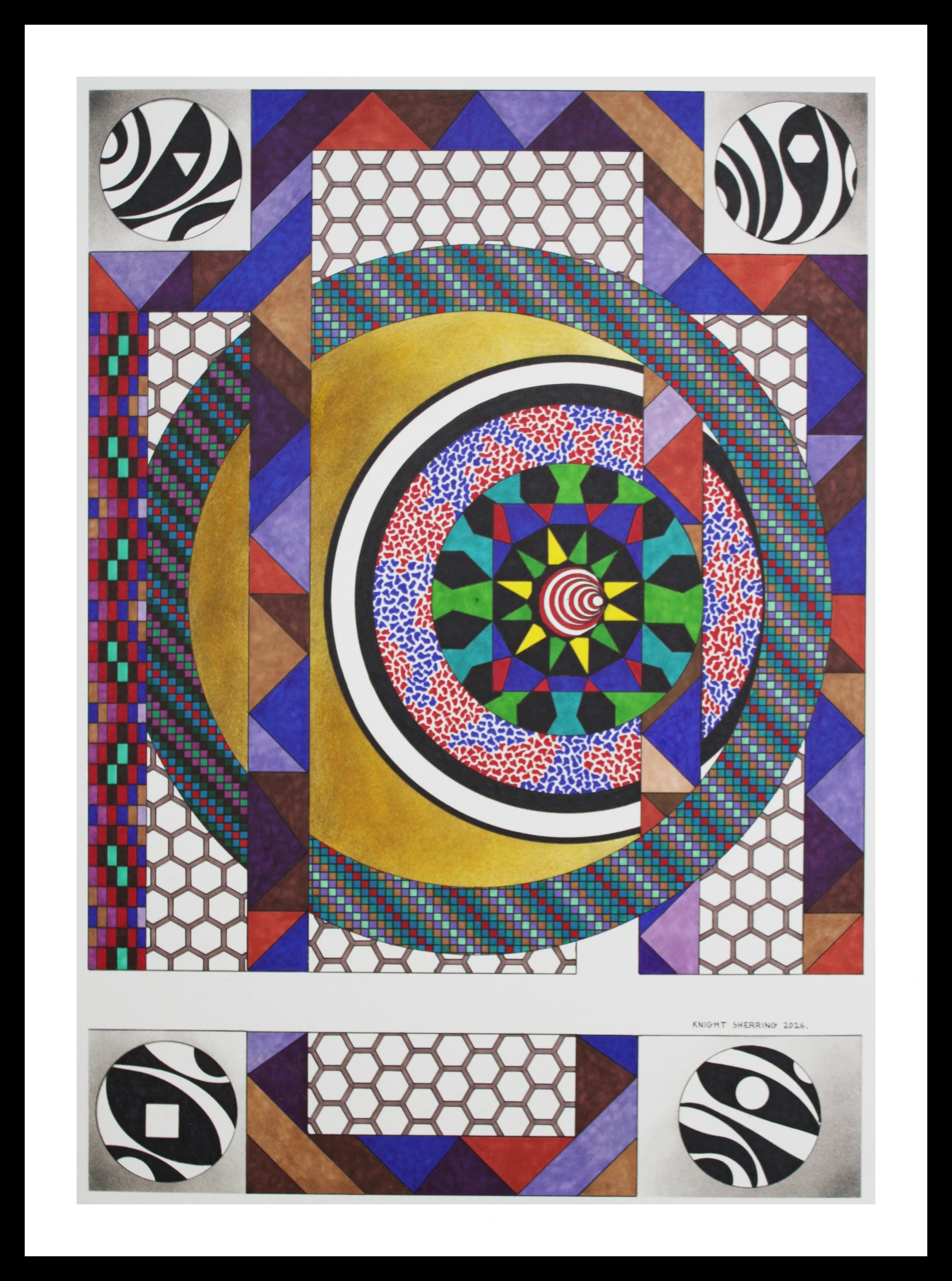 Geometric Color Wheel