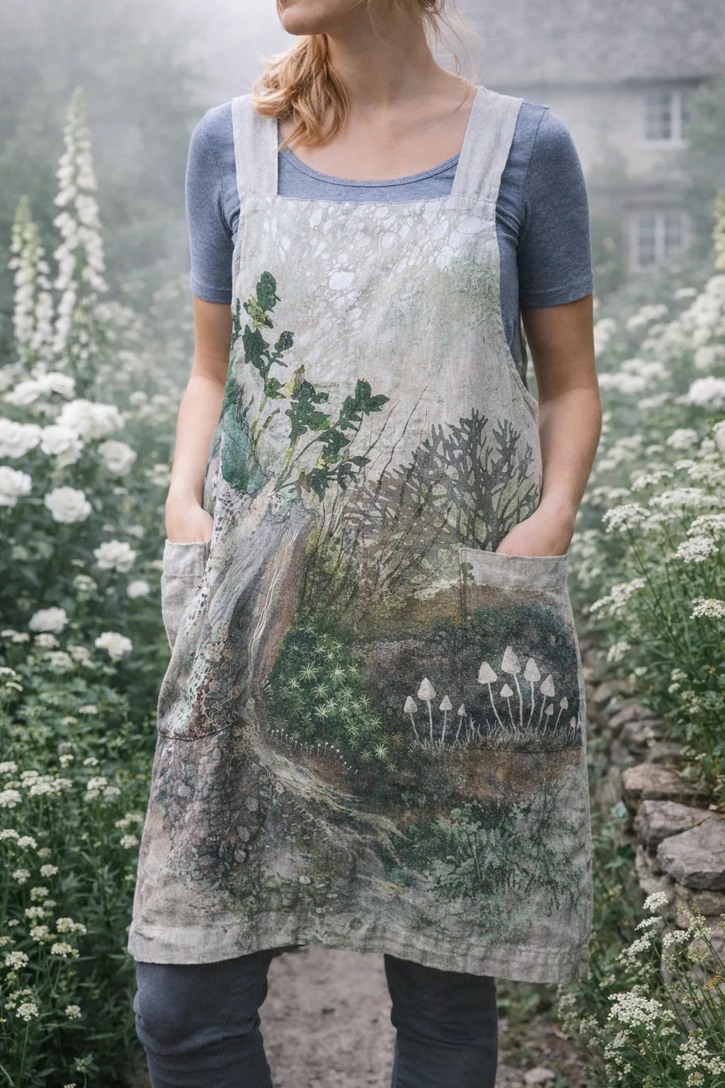 Woodland Linen Apron