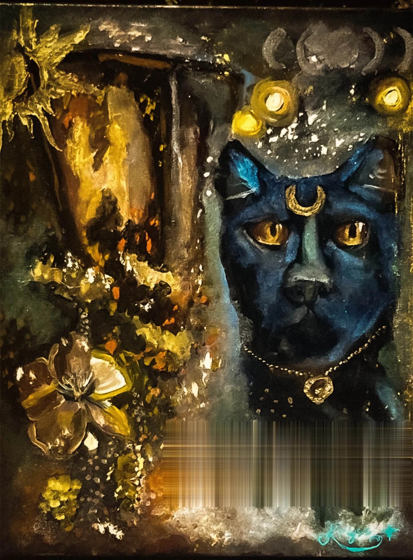 Moonlit Cat Majesty