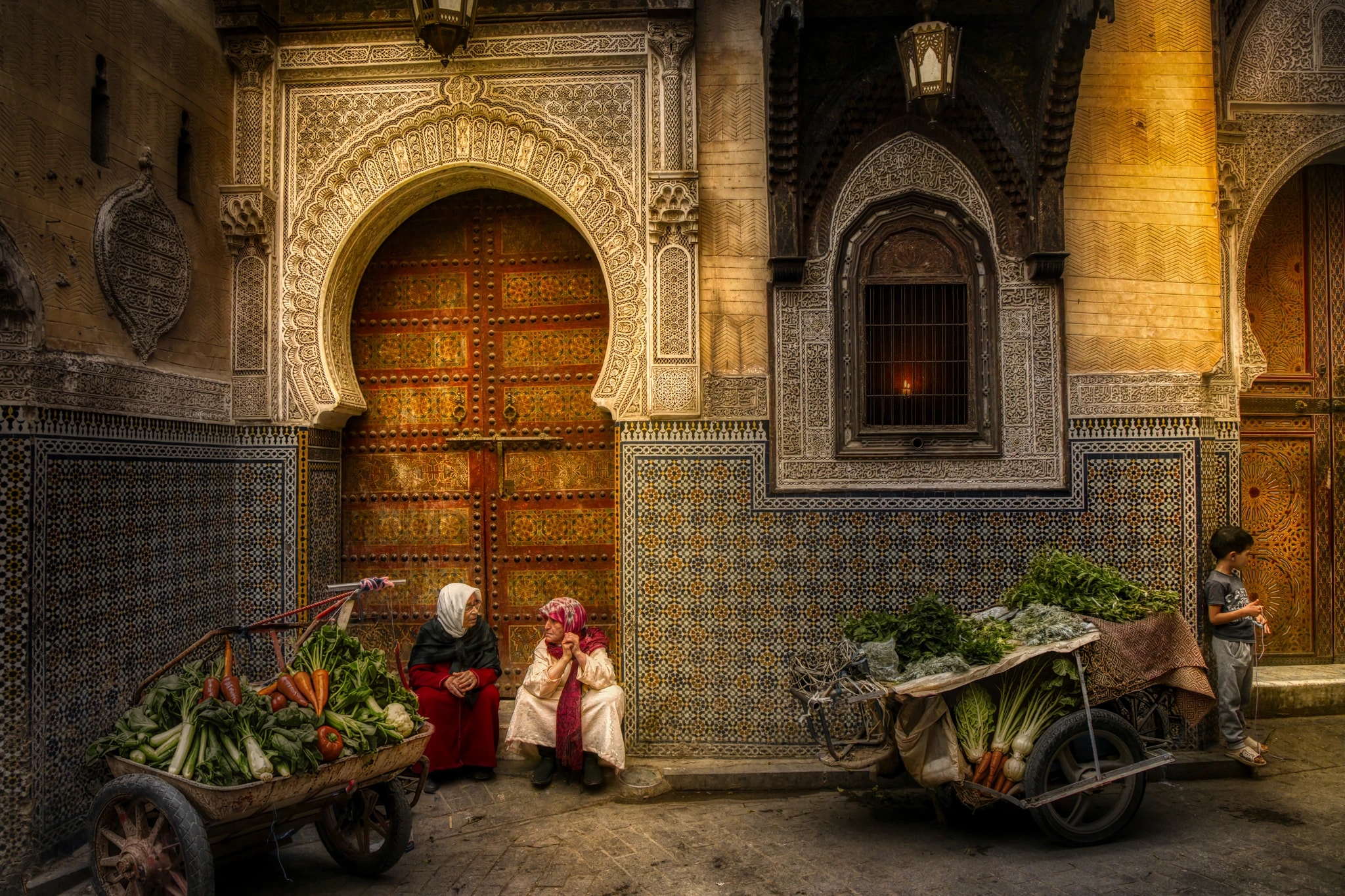 Street Scene in Fez