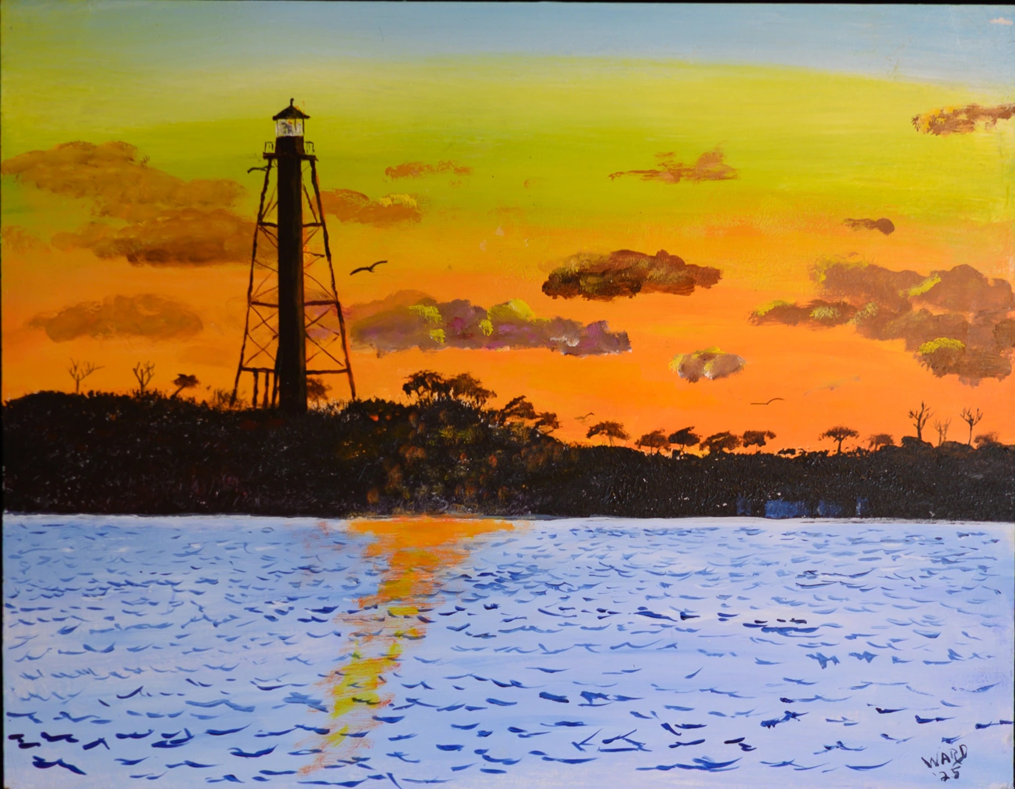 Lighthouse at Sunset