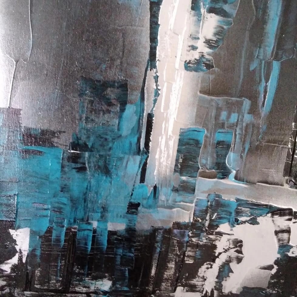 Turquoise Geometric Fracture