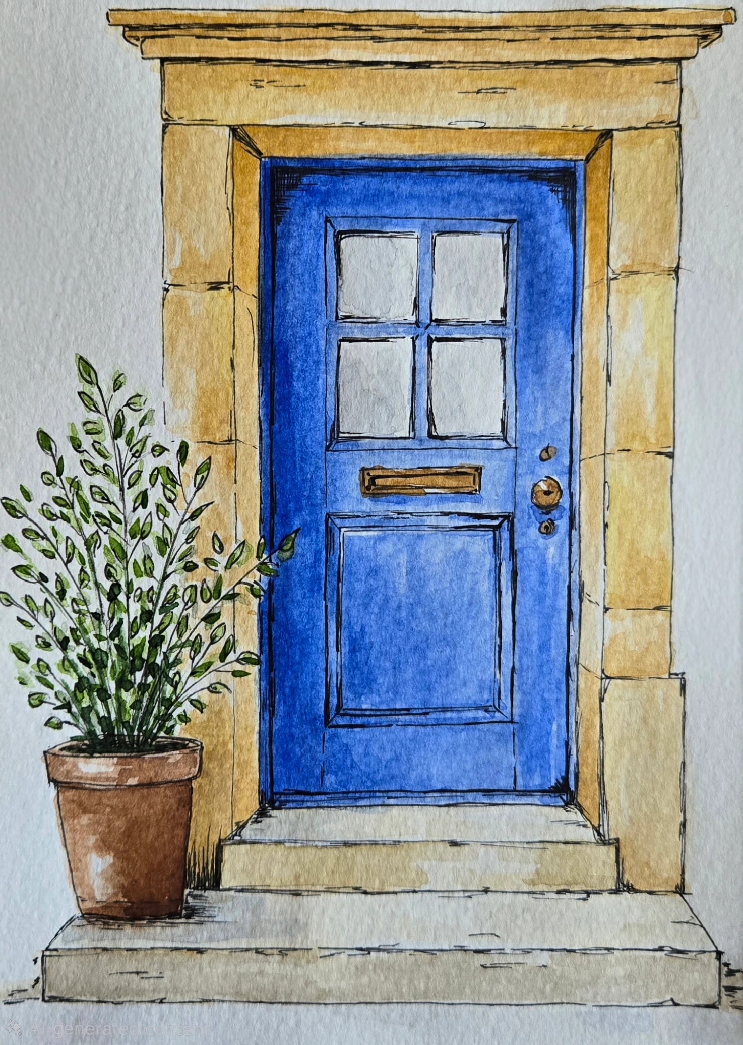 Blue Stone Doorway