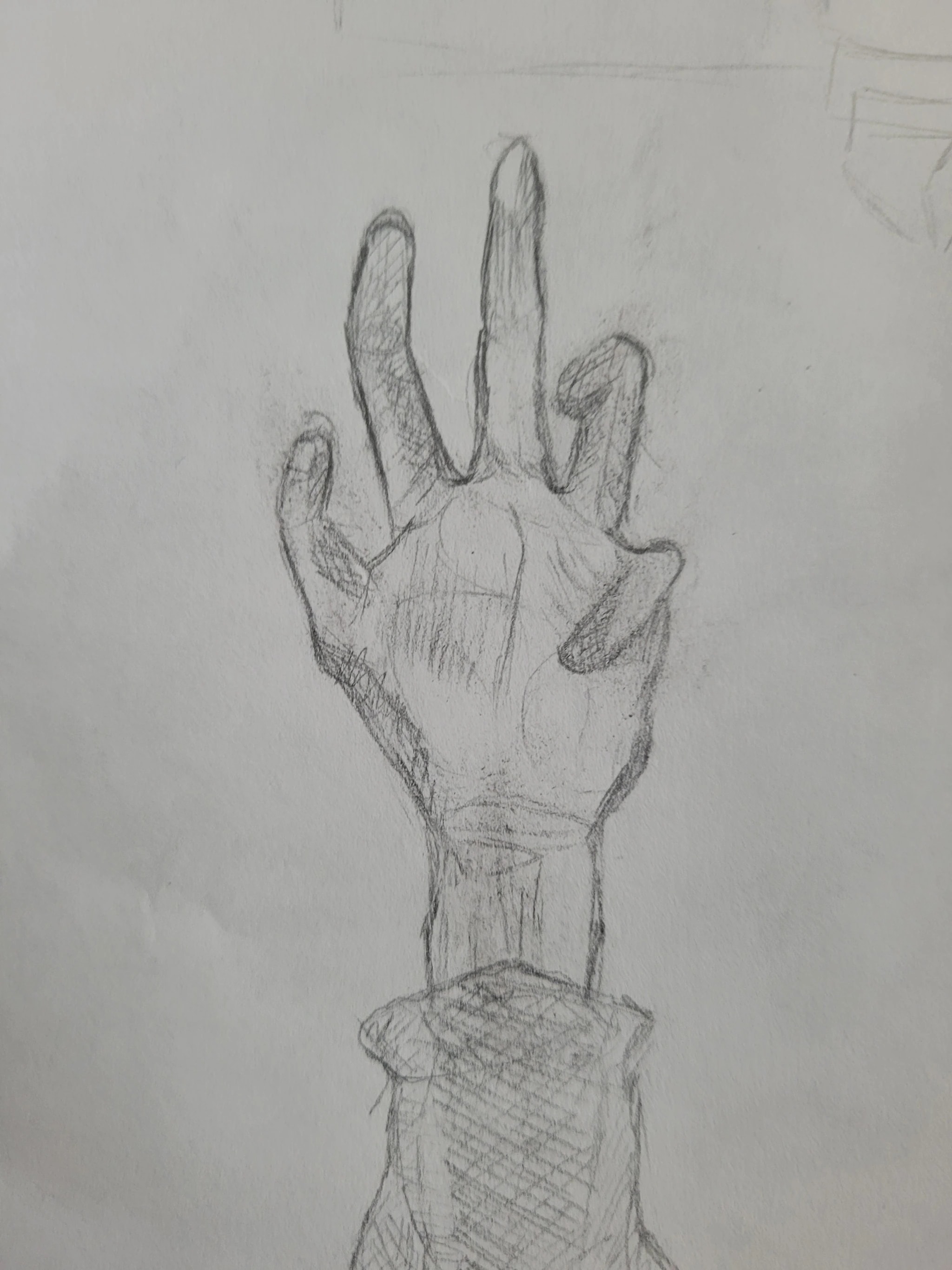 Reaching Hand Sketch