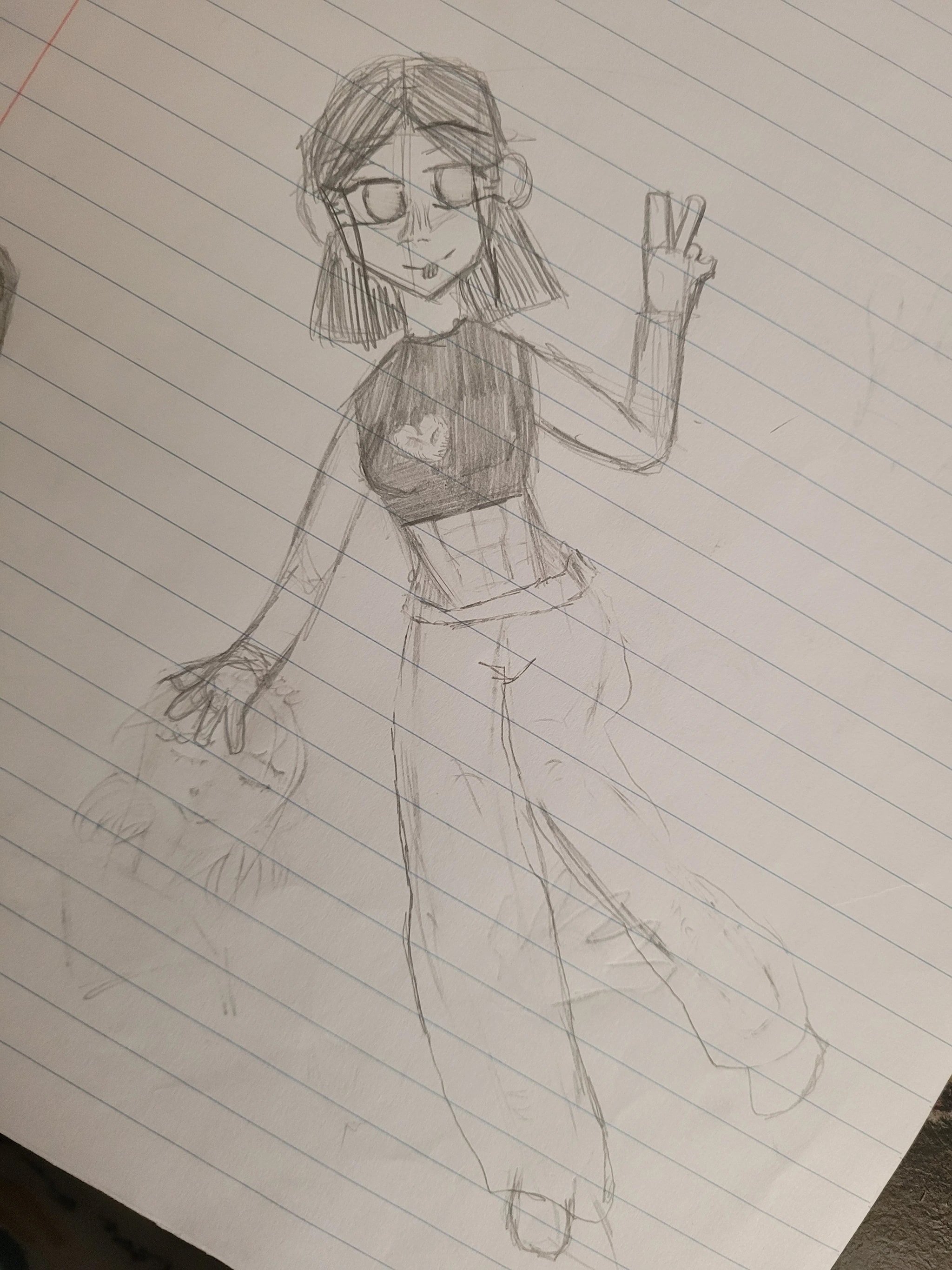 Peace Sign Girl