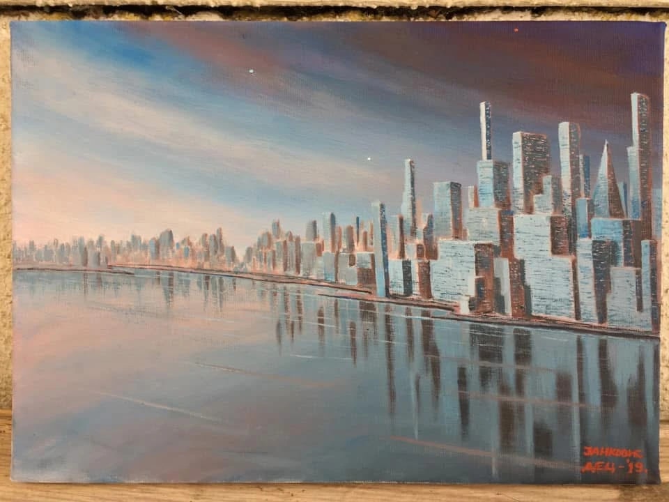 New York Skyline Reflections