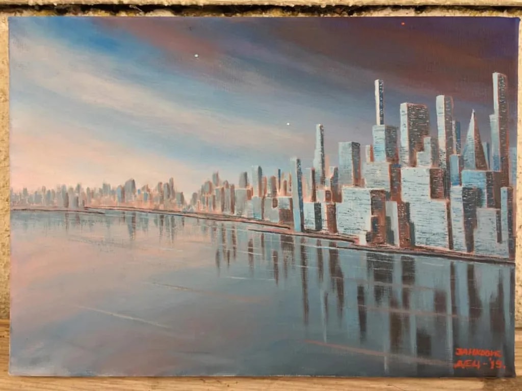 New York Skyline Reflections