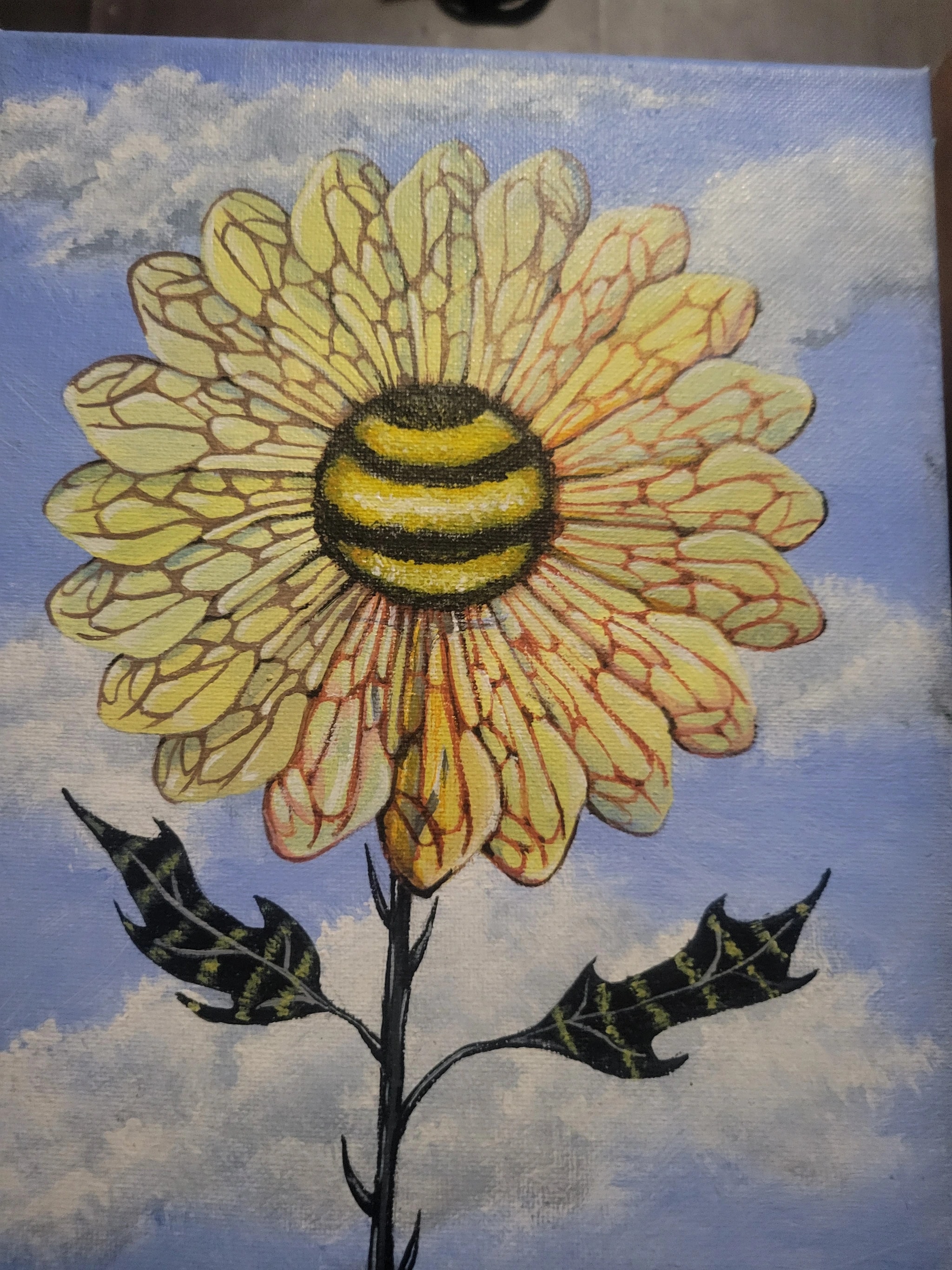 Bee Among Petals