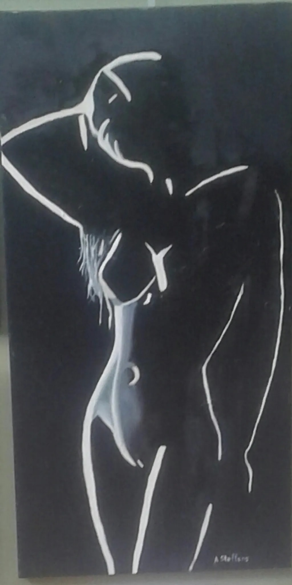 Contemplative Woman in Profile