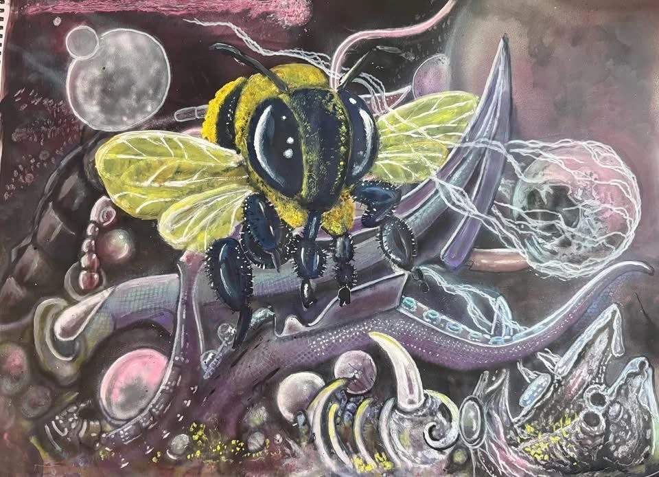Bee in Skullscape