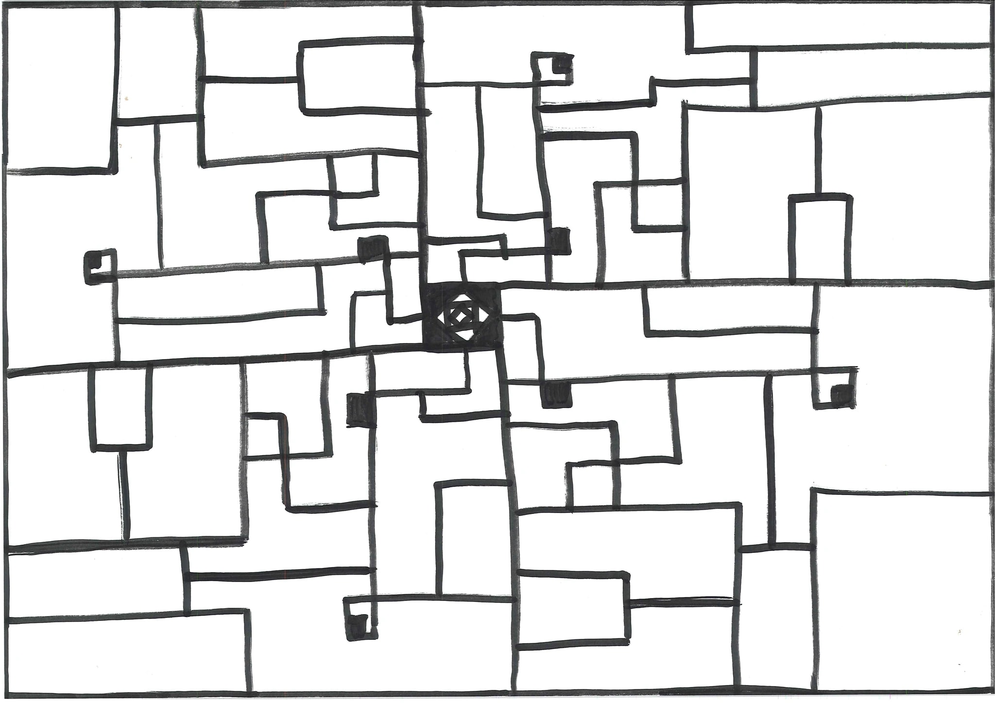 Abstract Maze Grid