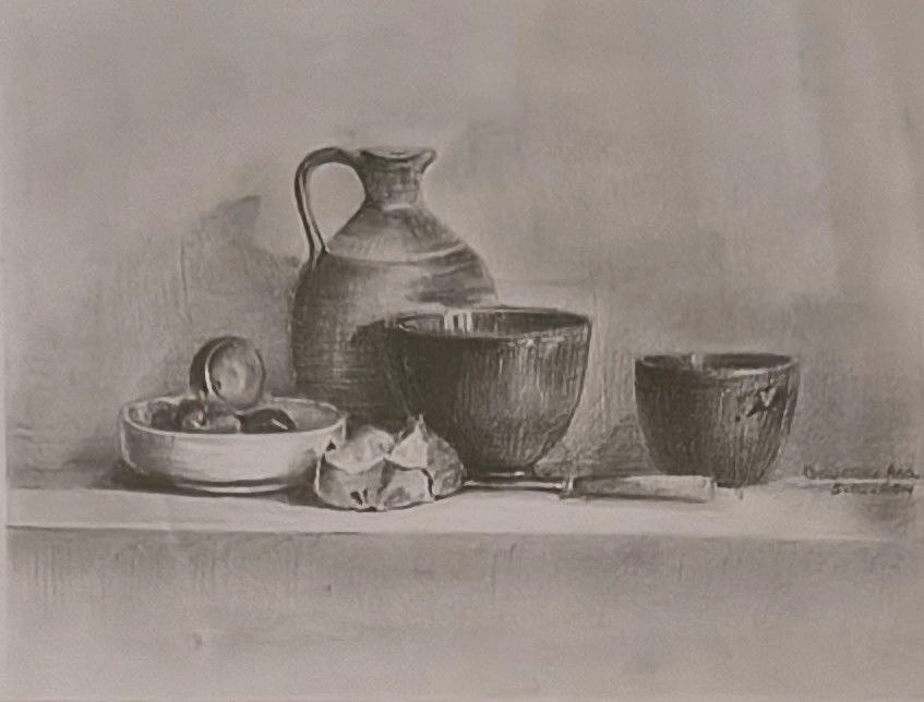 Still Life with Jug and Bowls